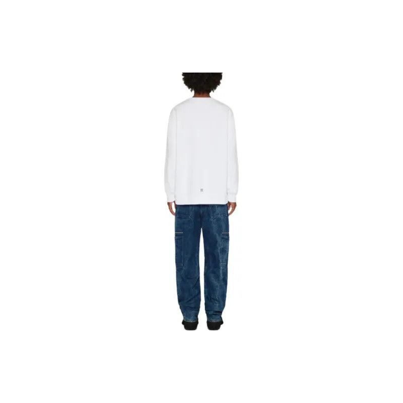 Givenchy o1w1db10325 Slim Fit Sweatshirt in White Size US M / EU 48-50 / 2 - 5 Thumbnail