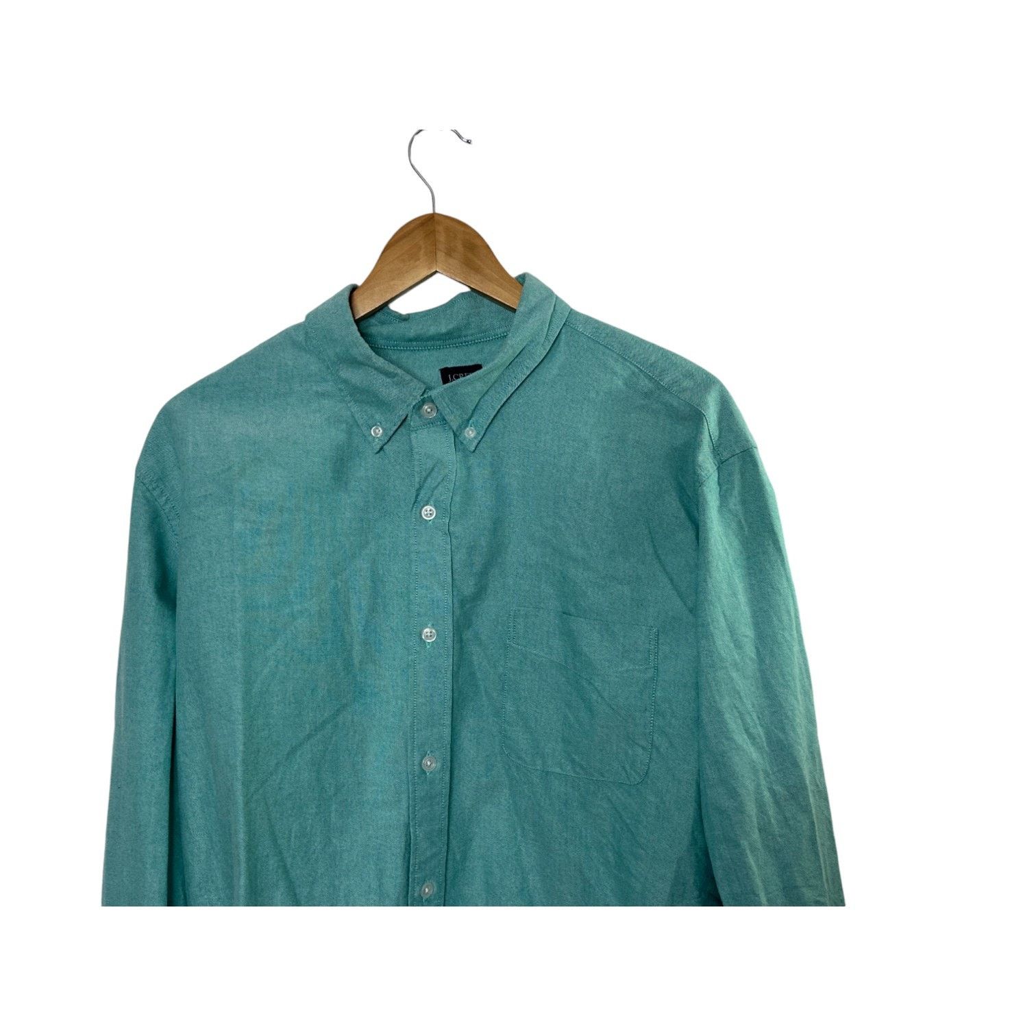 J.Crew J. Crew Flex Green Long Sleeve Button-Up Men's XL 17-17.5 Size US XL / EU 56 / 4 - 2 Thumbnail