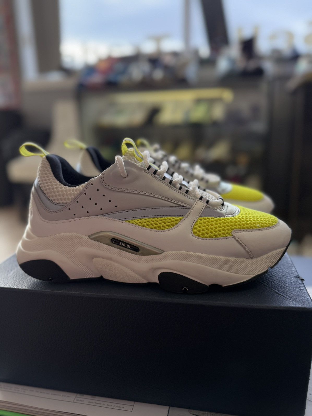 Dior Dior B22 Yellow White Sneakers Size 43EU/10US Size US 10 / EU 43 - 2 Thumbnail