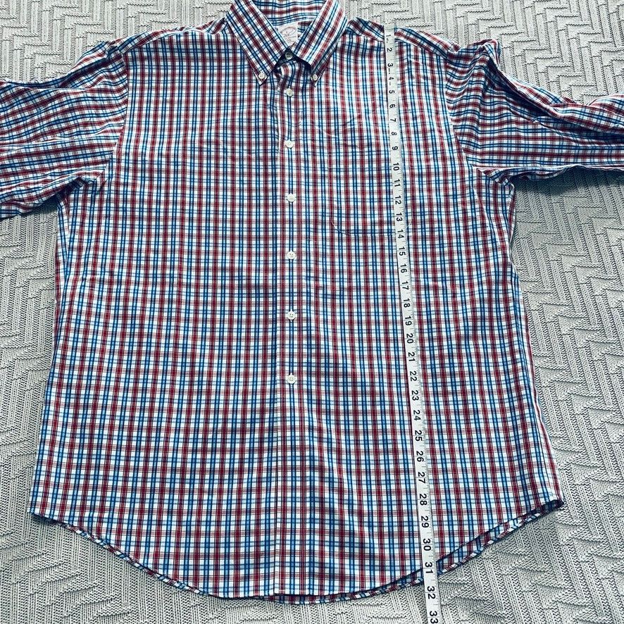 Brooks Brothers Brooks Brothers red and blue plaid button down Size US L / EU 52-54 / 3 - 7 Thumbnail