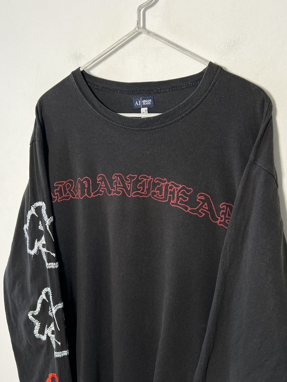 Giorgio Armani Armani Jeans longsleeve y2k goth erd Size US L / EU 52-54 / 3 - 3 Thumbnail