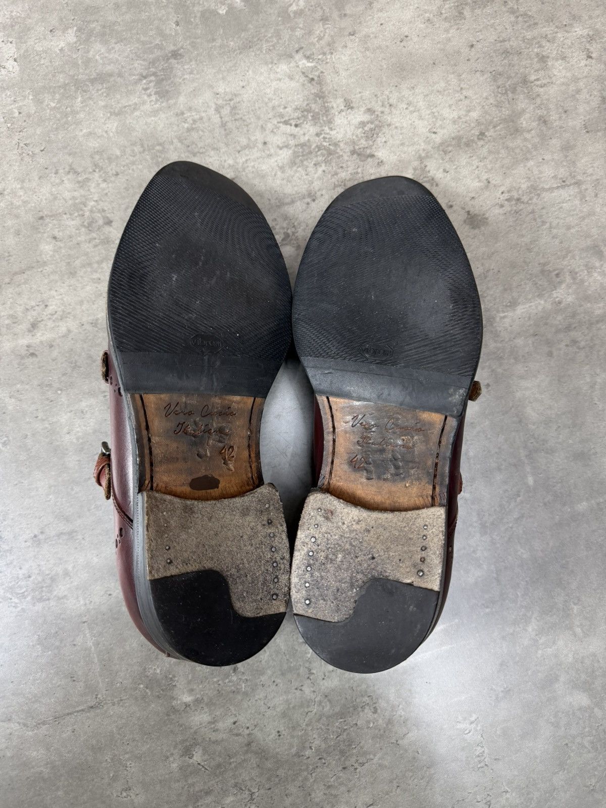 Antonio Maurizi Antonio Maurizi Double Monk Strap Leather Shoes Burgundy Size US 9 / EU 42 - 17 Thumbnail