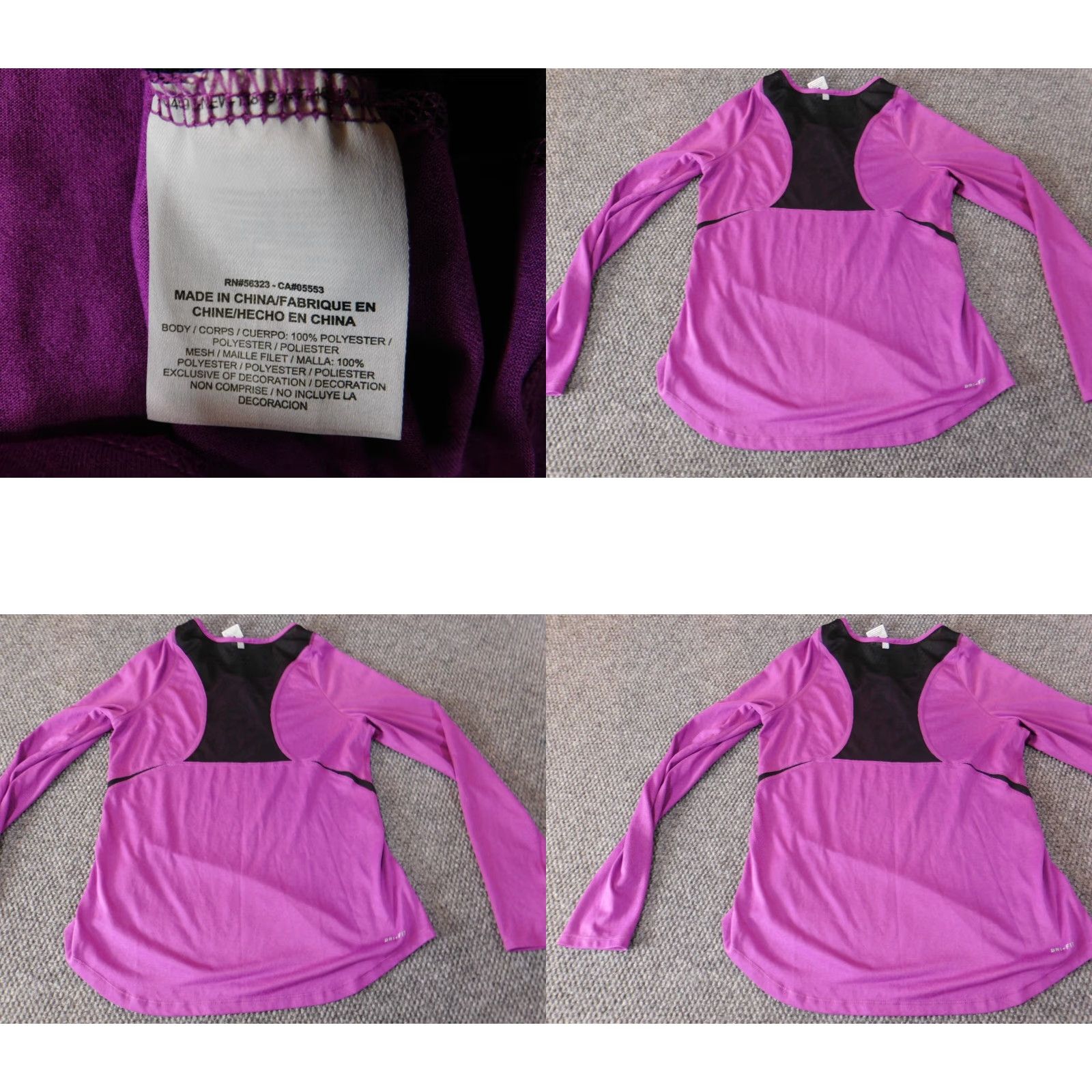 Nike Nike Womens Shirt S Purple Dri-Fit Stretch Pullover Logo T-Shirt Active Running Yoga Short Sleeve? Size S / US 4 / IT 40 - 8 Thumbnail