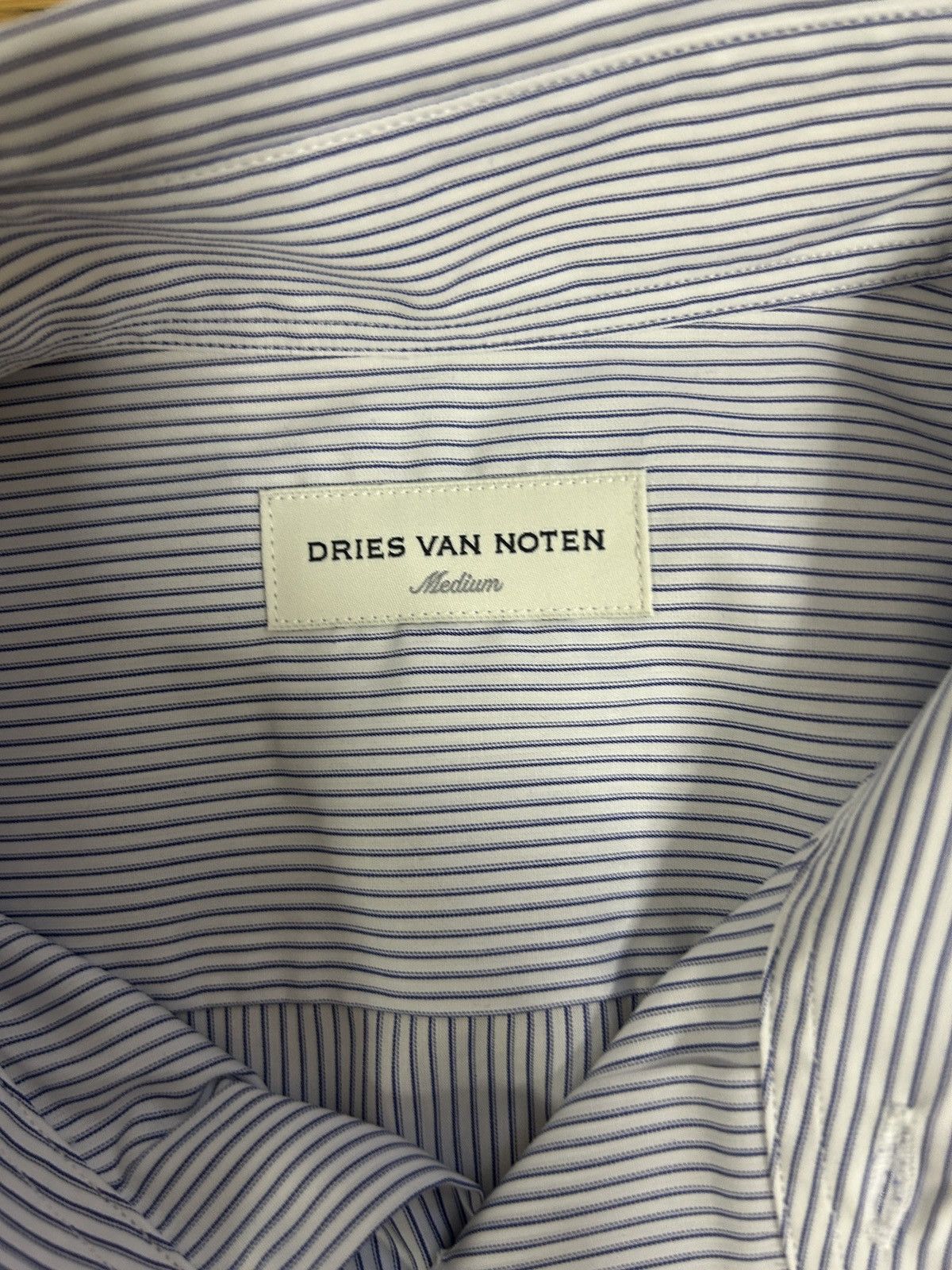 Dries Van Noten Blue striped Dries Van Noten Button up Size US M / EU 48-50 / 2 - 3 Thumbnail