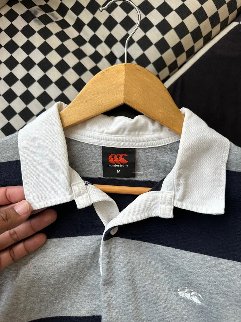 Canterbury of New Zealand × Other × Vintage CANTERBURY STRIPE RUGBY SHIRT Size US M / EU 48-50 / 2 - 4 Thumbnail
