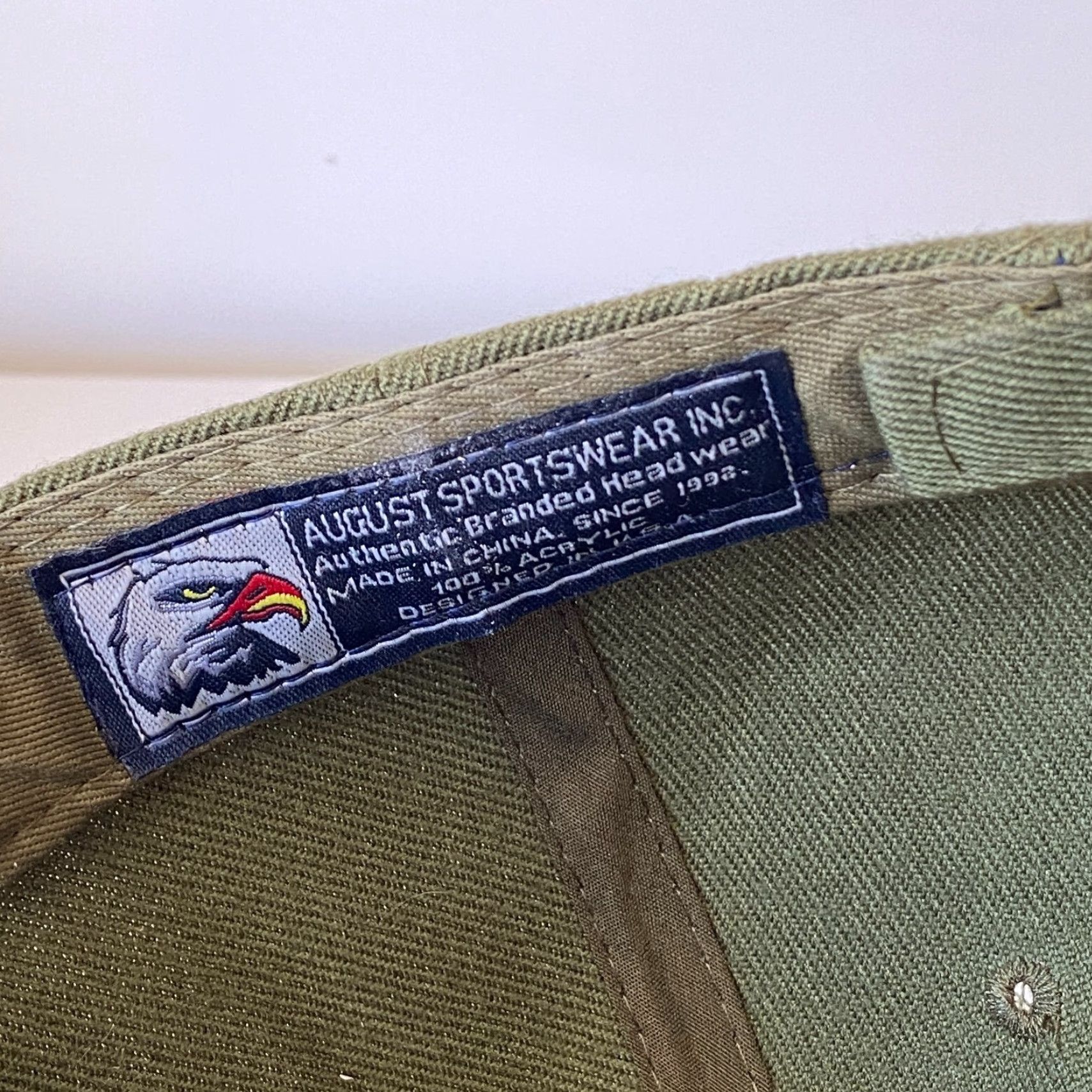 Augusta Sportswear August Sportswear Hat Strapback Green Men Adjustable Medals Embroidered Vietnam Veteran Vet Size ONE SIZE - 7 Thumbnail