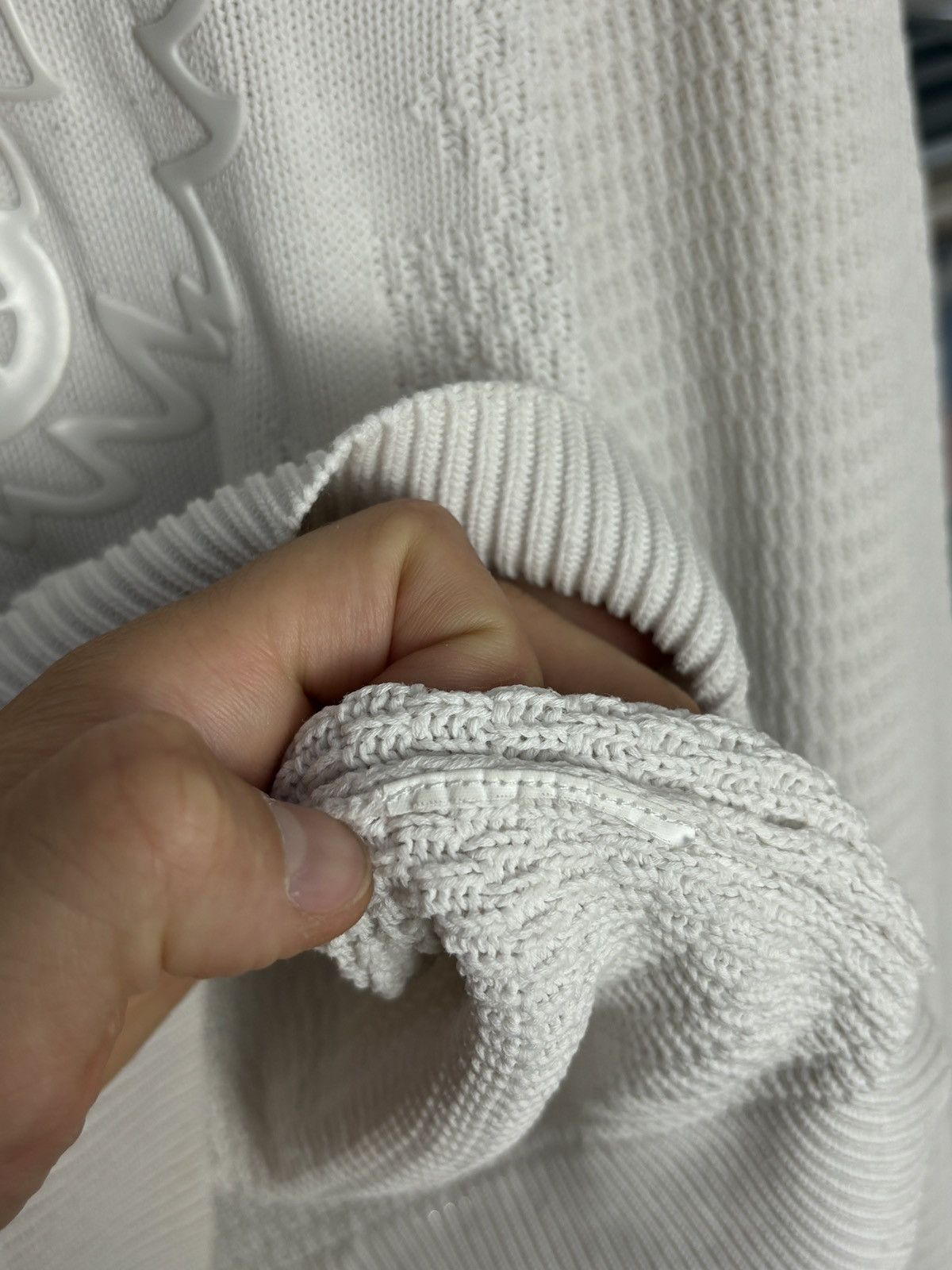 Kenzo Kenzo Paris White Knitted Tiger Sweatshirt Size M / US 6-8 / IT 42-44 - 7 Thumbnail