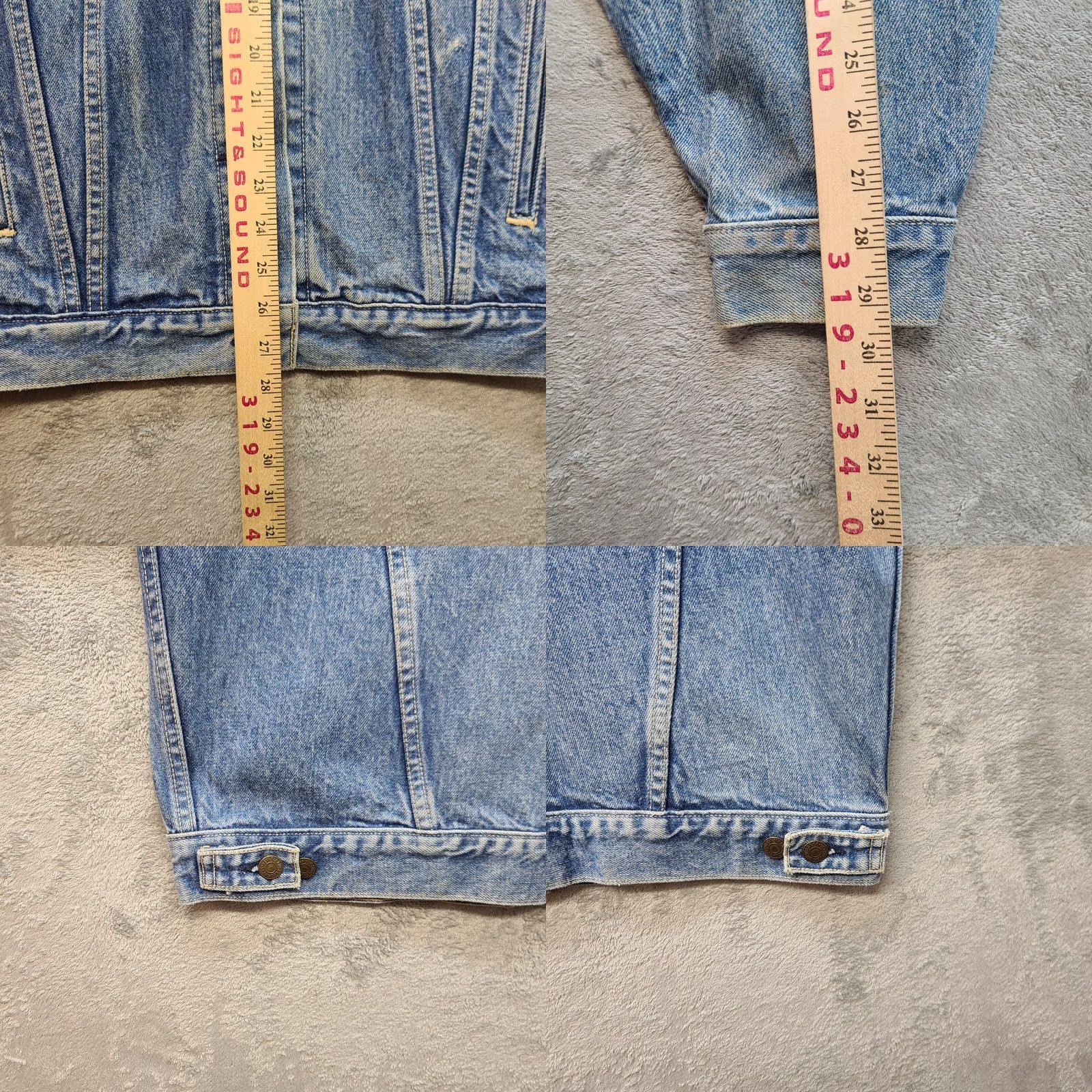 Levi's VINTAGE Levi's Trucker Jacket Womens M Levi's Regular Denim Blue 80s Lll Jacket Womens Size 32" / US 10 / IT 46 - 9 Thumbnail