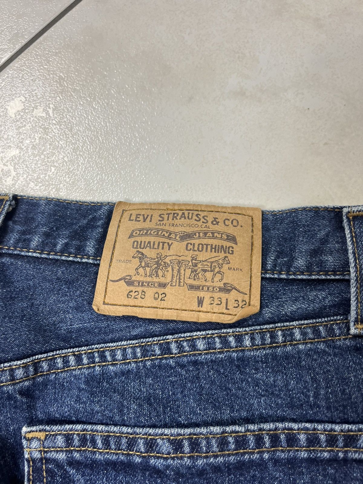 Levi's × Levi's Vintage Clothing × Vintage Vintage 90s Levi’s orange tab 628 02 denim jeans baggy pants Size US 33 - 18 Thumbnail