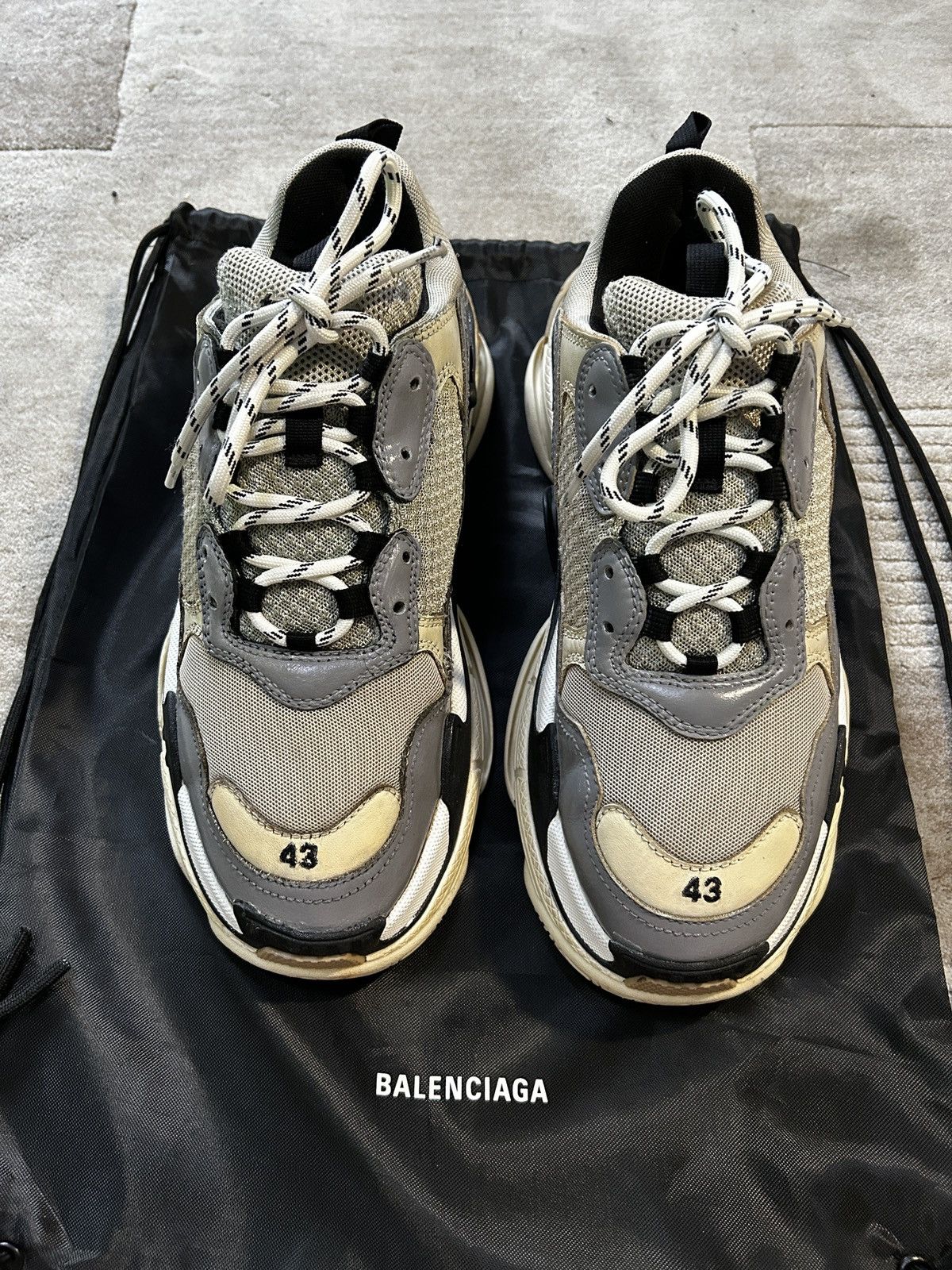 Balenciaga Balenciaga triples grey/beige Size US 10 / EU 43 - 3 Thumbnail