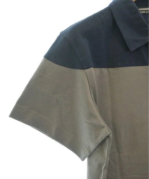 Comme des Garcons Homme Deux Polo Shirt Short Sleeve Plain 2 Button Gray x Navy Size US M / EU 48-50 / 2 - 5 Thumbnail