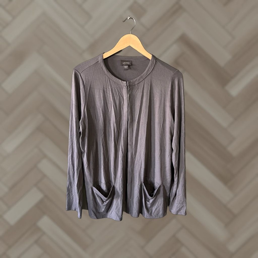J. Jill J.Jill Cardigan Sweater Womens Gray Long Sleeve Wearever Tall Size M Size M / US 6-8 / IT 42-44 - 1 Thumbnail
