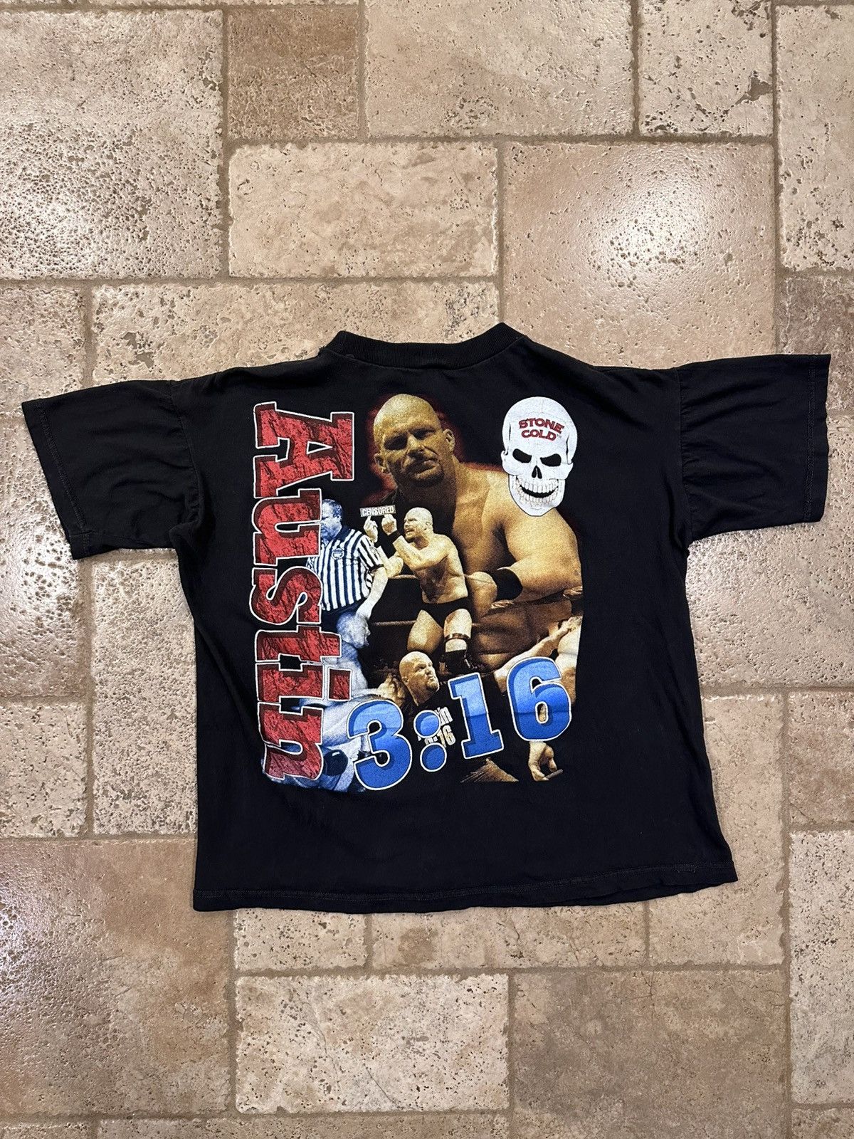 Rap Tees Vintage Stone Cold Steve Austin WWF 90s Rap Tee T-Shirt Size US L / EU 52-54 / 3 - 9 Thumbnail