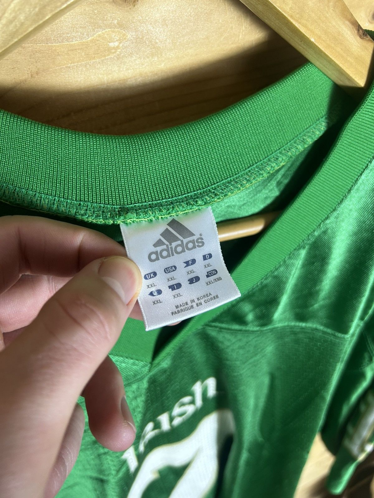 Adidas Vintage Adidas Notre Dame jersey Size US XXL / EU 58 / 5 - 5 Thumbnail