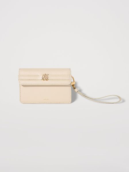 Amiri o1gr1nt0525 Size: OS / Calf "MA" Small Clutch in Alabaster Size ONE SIZE - 1 Thumbnail