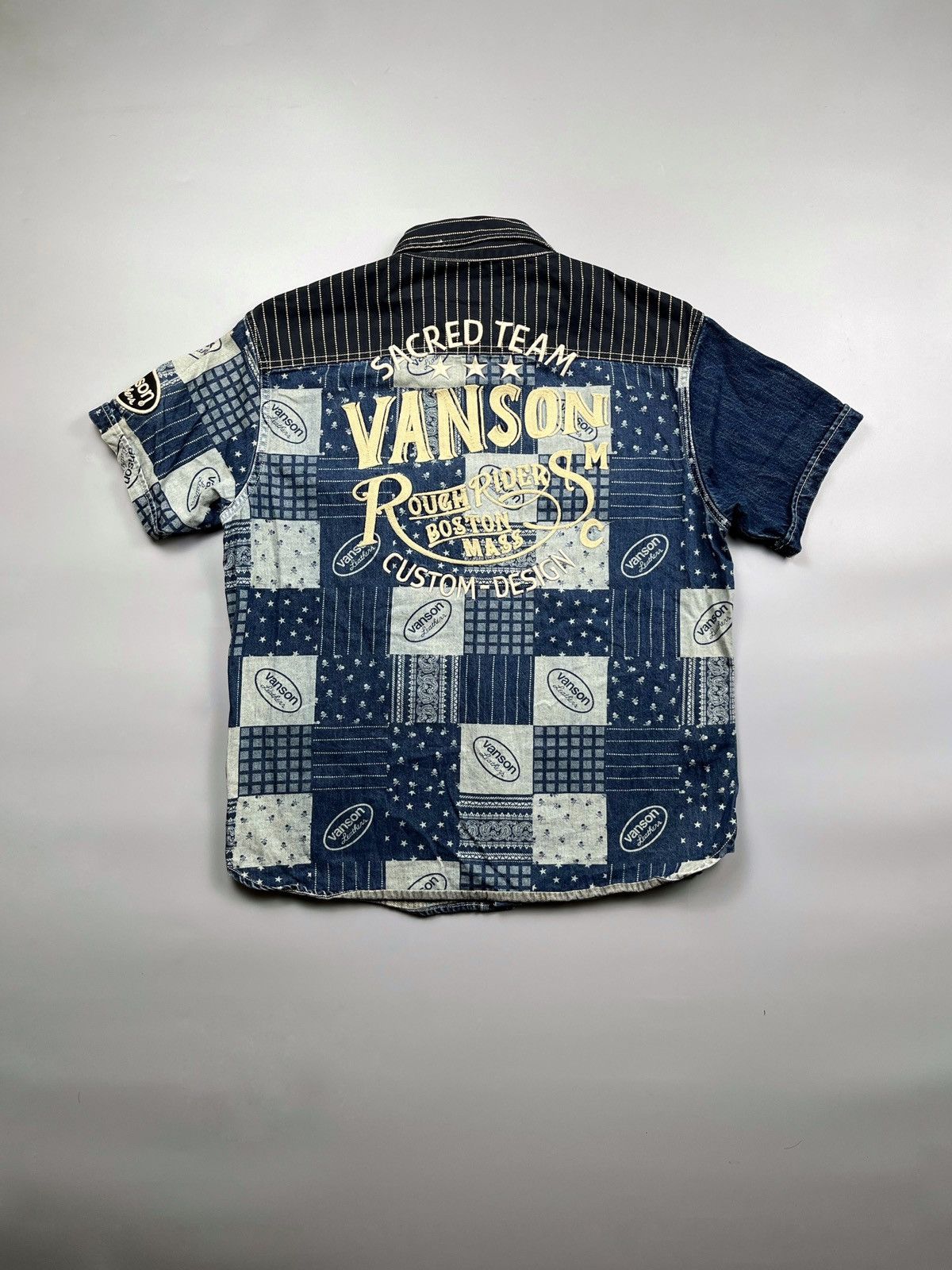 Vanson Leathers Vanson - Short Sleeve Denim - Embroidery Size US M / EU 48-50 / 2 - 6 Thumbnail