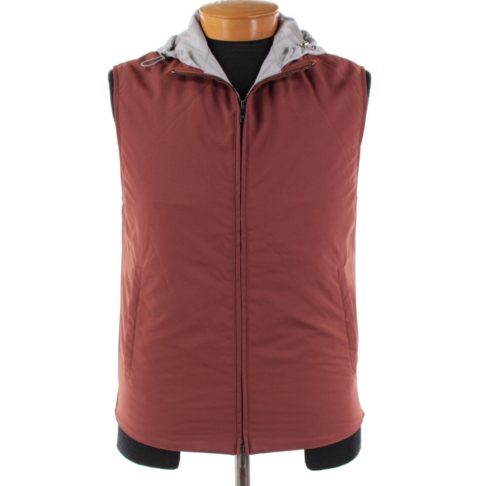 Luciano Barbera Luciano Barbera Vest Size M US In Red Wool Blend Size US M / EU 48-50 / 2 - 1 Thumbnail