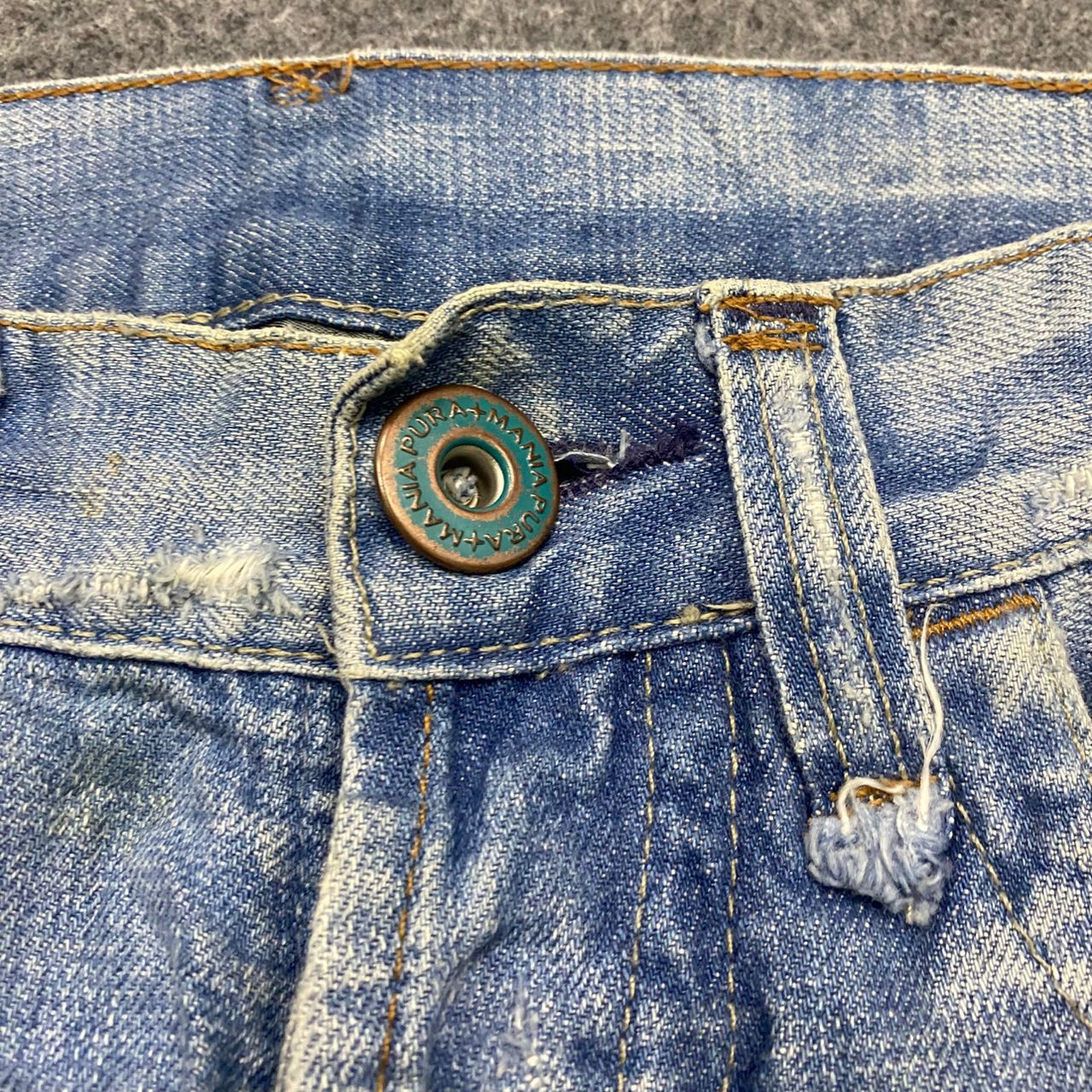 If Six Was Nine 💥Best Offer💥Vintage Pura mania Brazil Distressed Denim Size US 34 / EU 50 - 12 Thumbnail