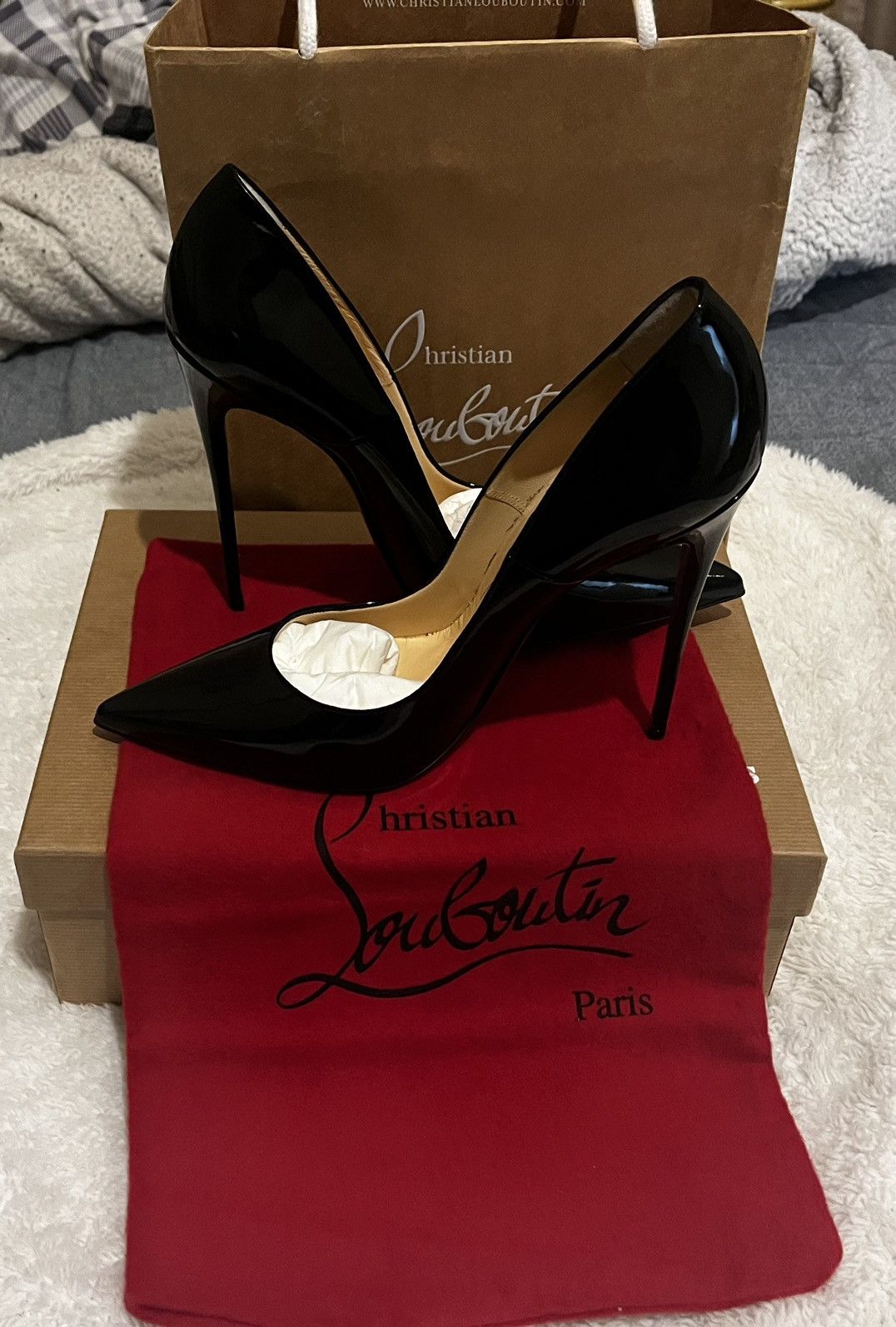 image of Christian Louboutin Shoes in Black, Women's (Size 10)