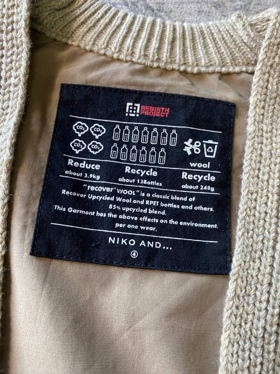 Japanese Brand Niko And... Japan Big Pocket Open Front Cardigan Size US L / EU 52-54 / 3 - 4 Thumbnail