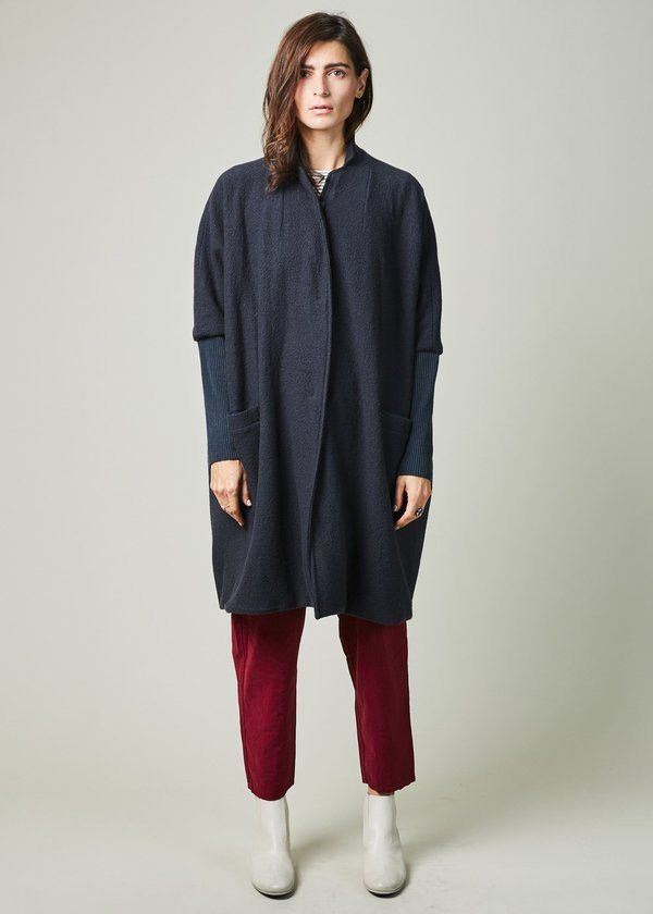Other Kristensen DU NORD Black Cashmere Wool Oversized Coat Size M / US 6-8 / IT 42-44 - 2 Thumbnail