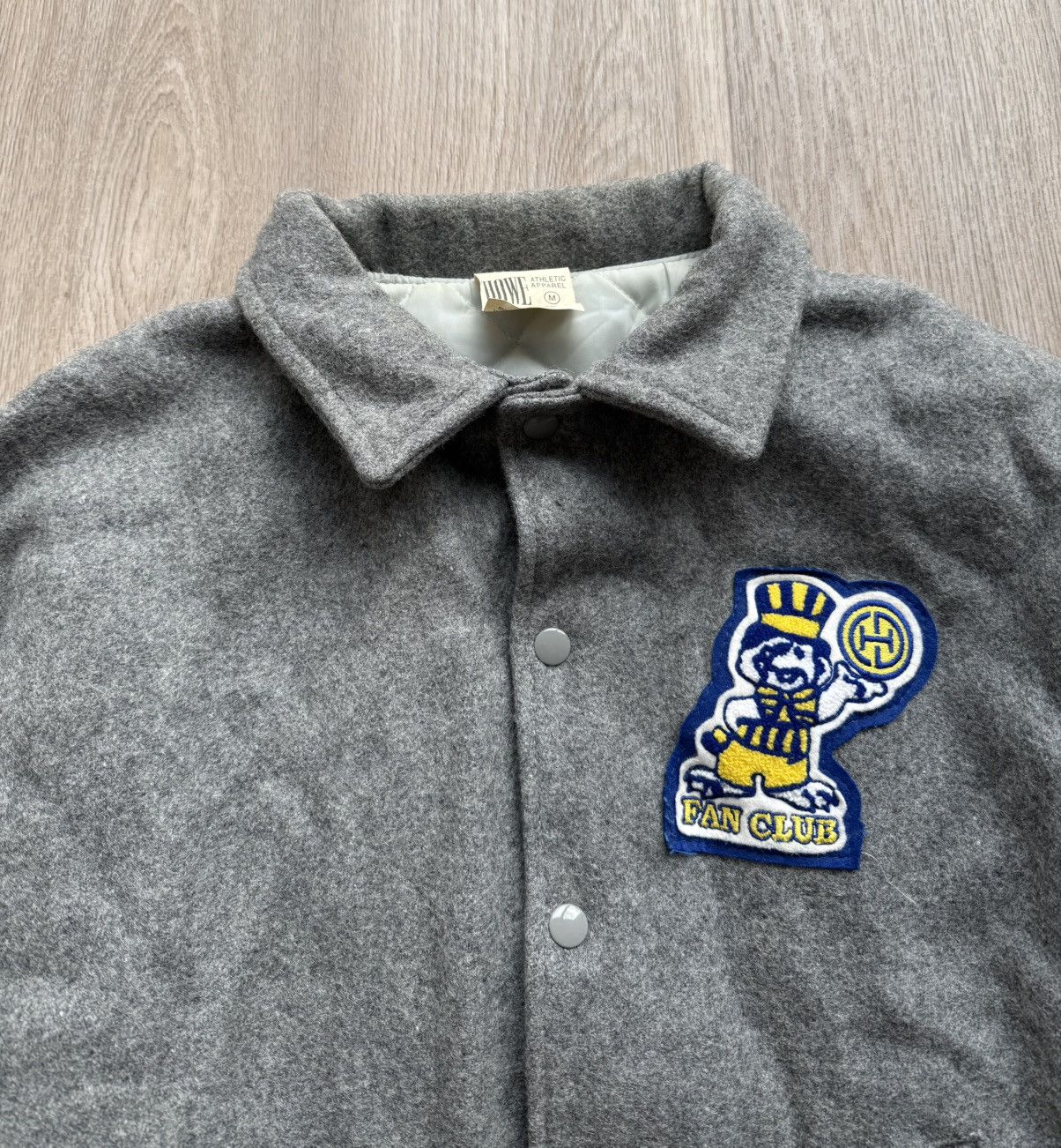 NHL Vintage 90s HC Davos Wool Jacket Hockey Bomber Size US M / EU 48-50 / 2 - 7 Thumbnail