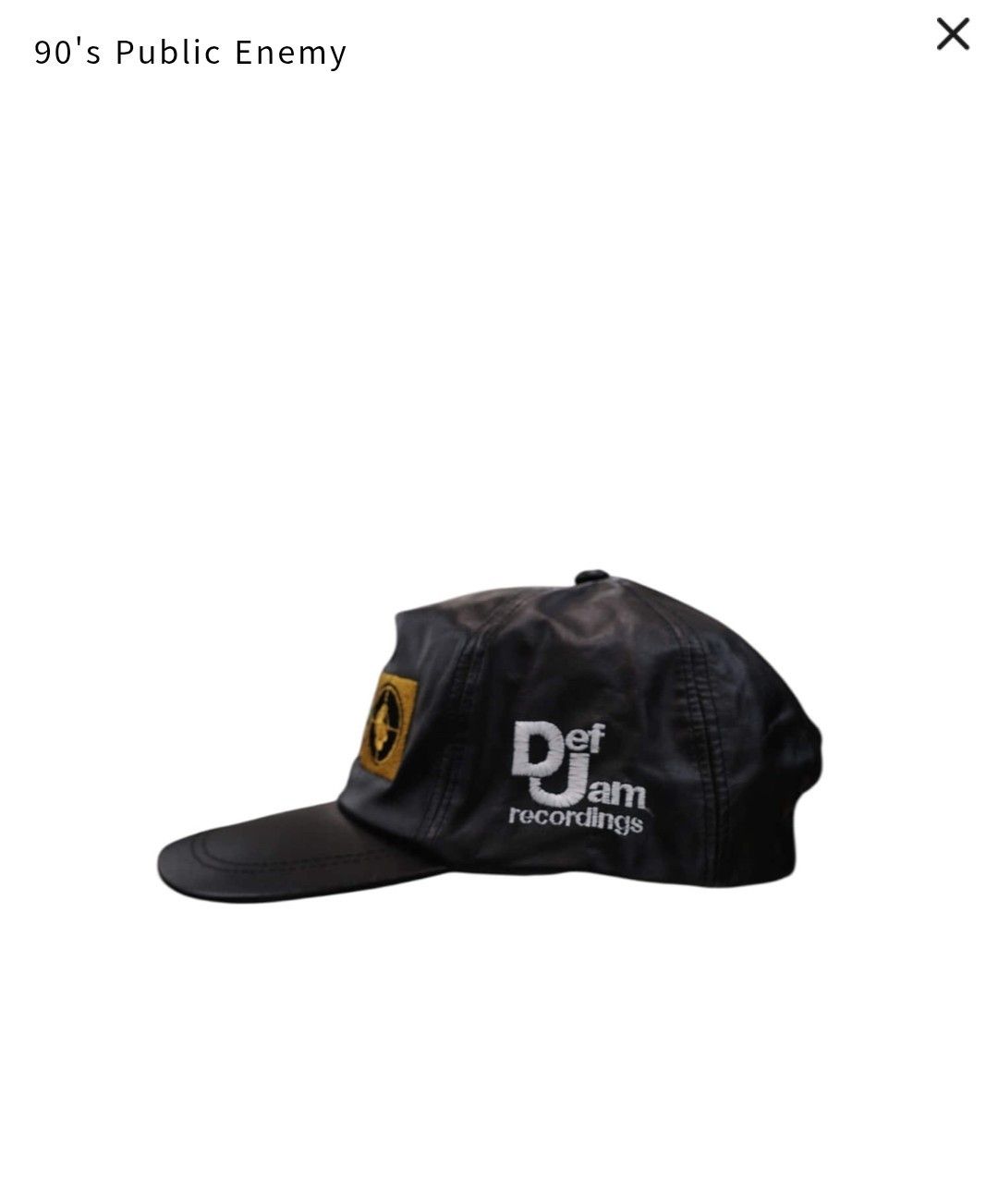 Public Enemy vintage Public Enemy Leather Hat Size ONE SIZE - 2 Thumbnail