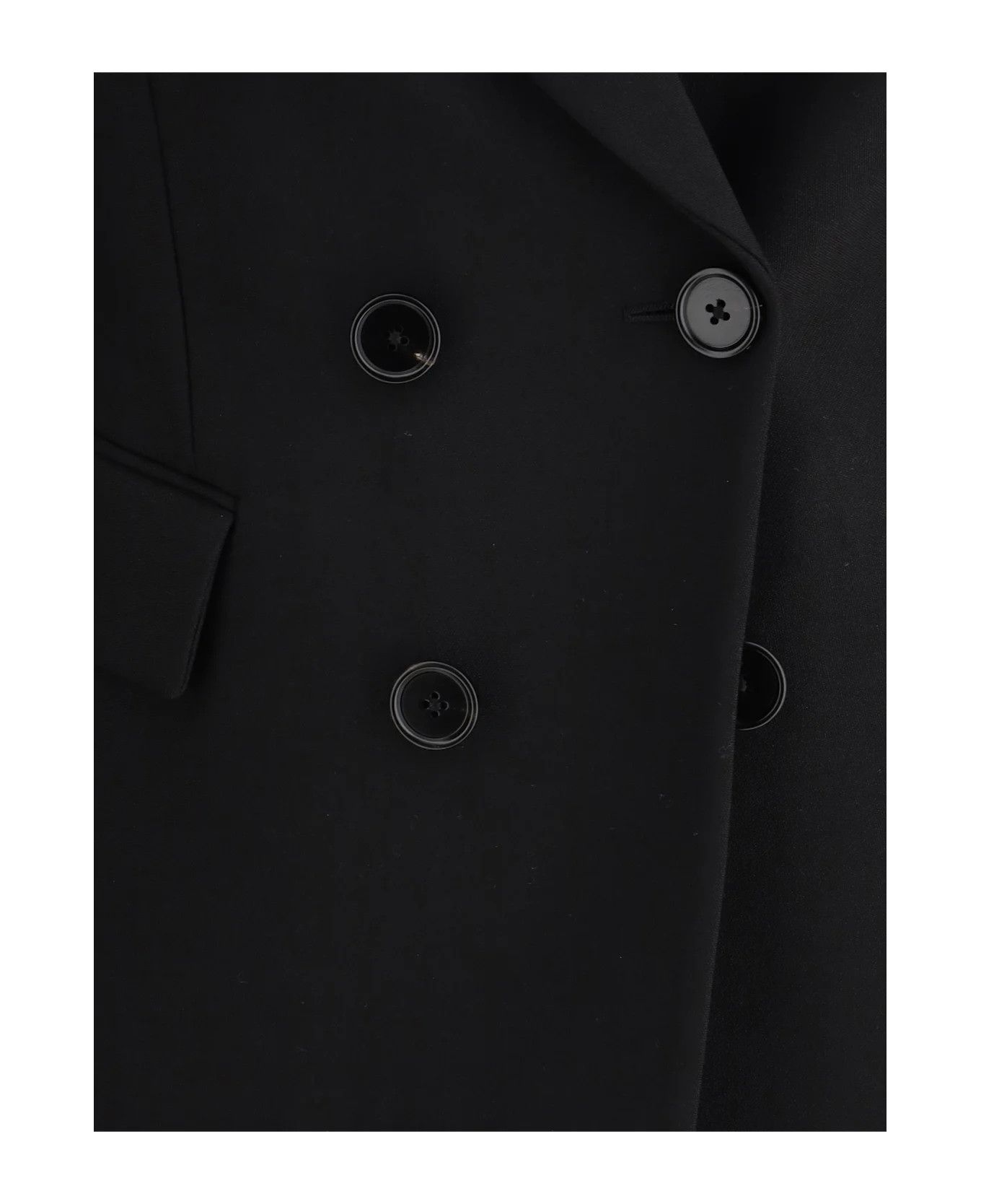 Chloe o1loc1c10226 Double-breasted Blazer in Black Size S / US 4 / IT 40 - 3 Thumbnail