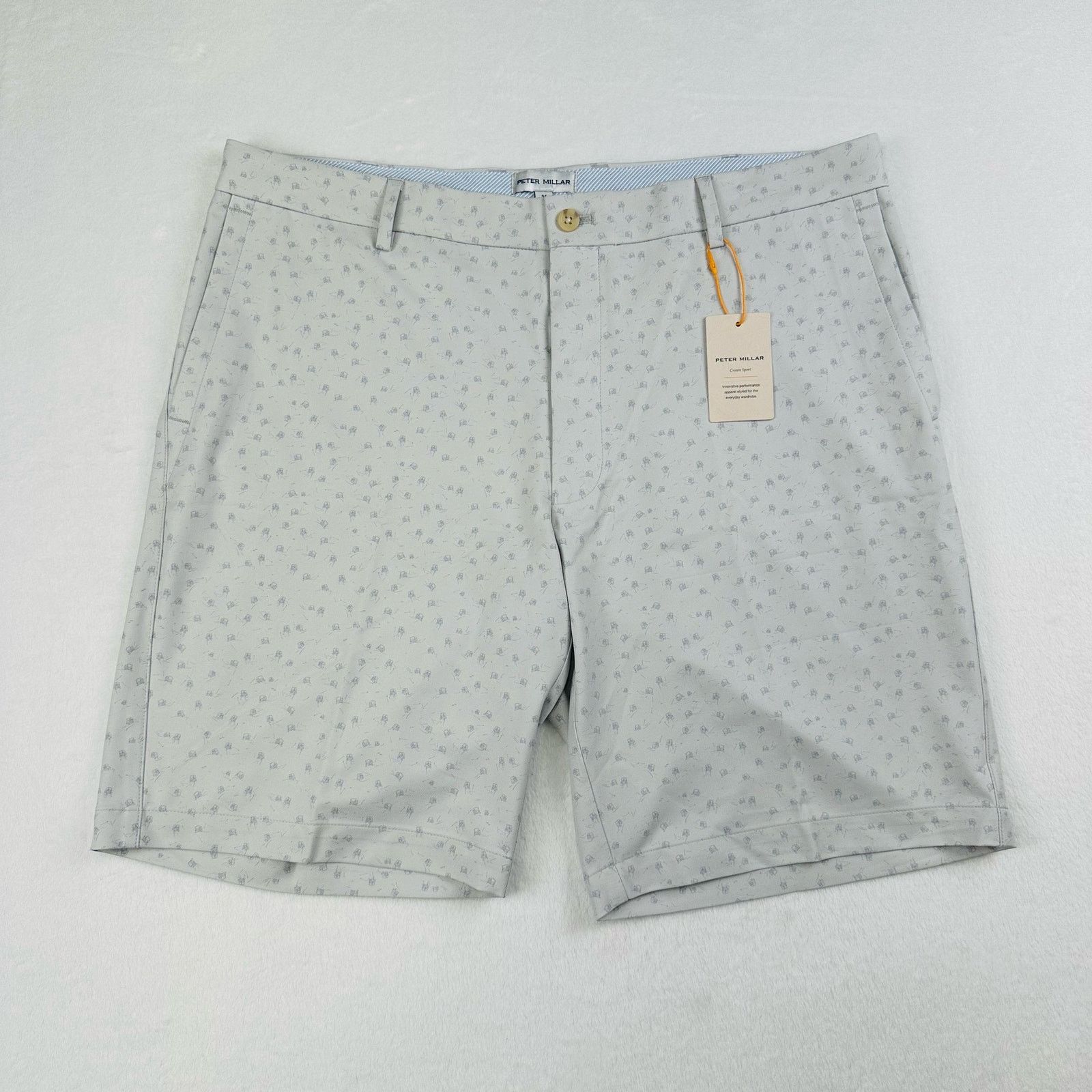Peter Millar Peter Millar CS Men’s 36 Grey Quick Dry Hybrid Golf Shorts Size US 36 / EU 52 - 1 Thumbnail