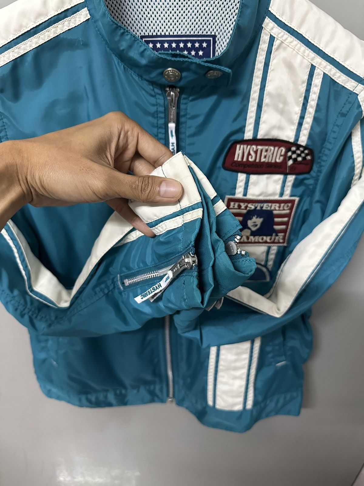 Hysteric Glamour × Japanese Brand × Vintage Vintage HYSTERIC GLAMOUR Patches Zipper Jacket Size US XS / EU 42 / 0 - 10 Thumbnail