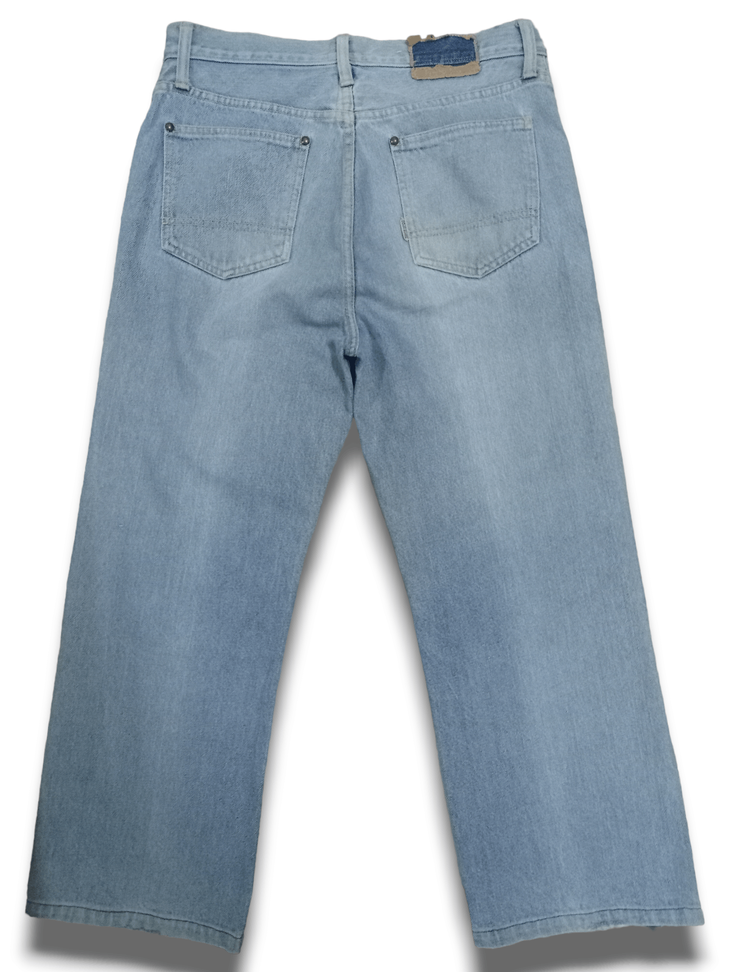 Edwin × Japanese Brand Vintage Edwin Light Wash Ripped Style Baggy Jeans 31x24 Size US 31 - 4 Thumbnail