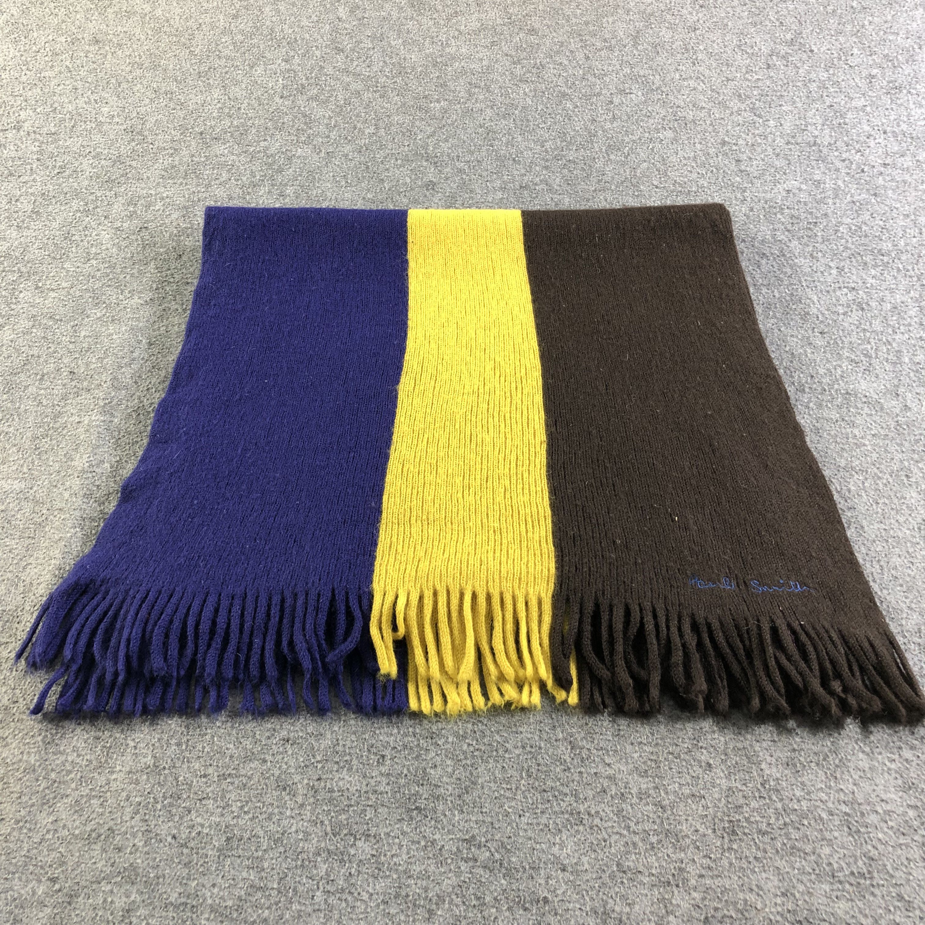 Paul Smith Paul Smith Knit Wool Scarf Muffler Neckwear V2138 Size ONE SIZE - 3 Thumbnail