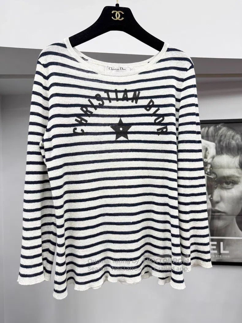 Dior Dior 25 Early Autumn New Striped Long-sleeved T-shirt Size XS / US 0-2 / IT 36-38 - 1 Thumbnail