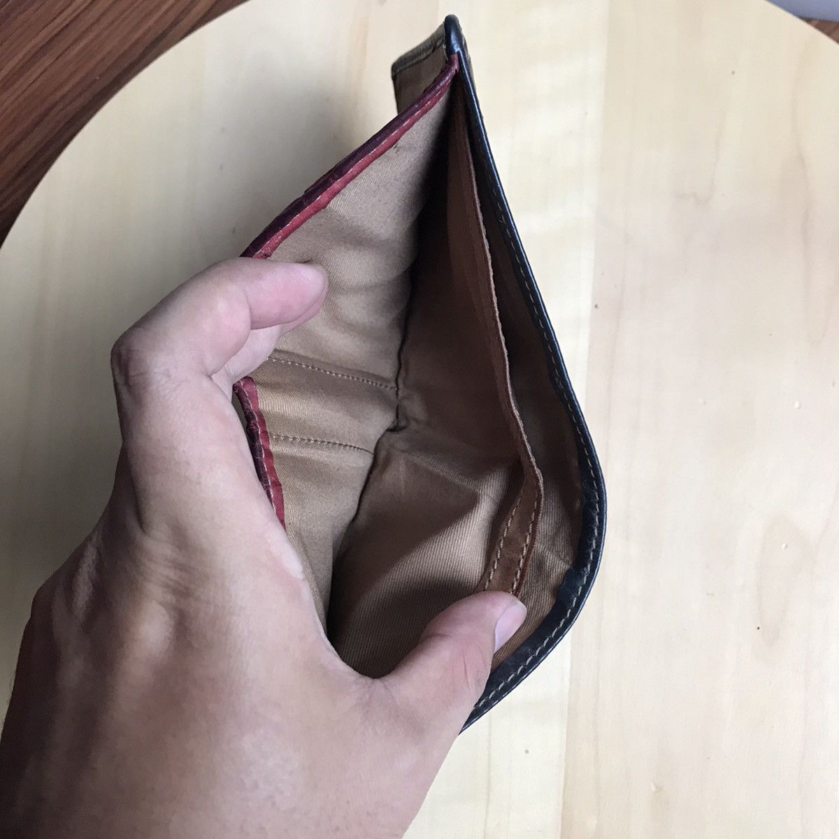 Fossil × Leather × Vintage Vintage Fossil Black Leather Wallet Bilfold Purse more slot Size ONE SIZE - 5 Thumbnail