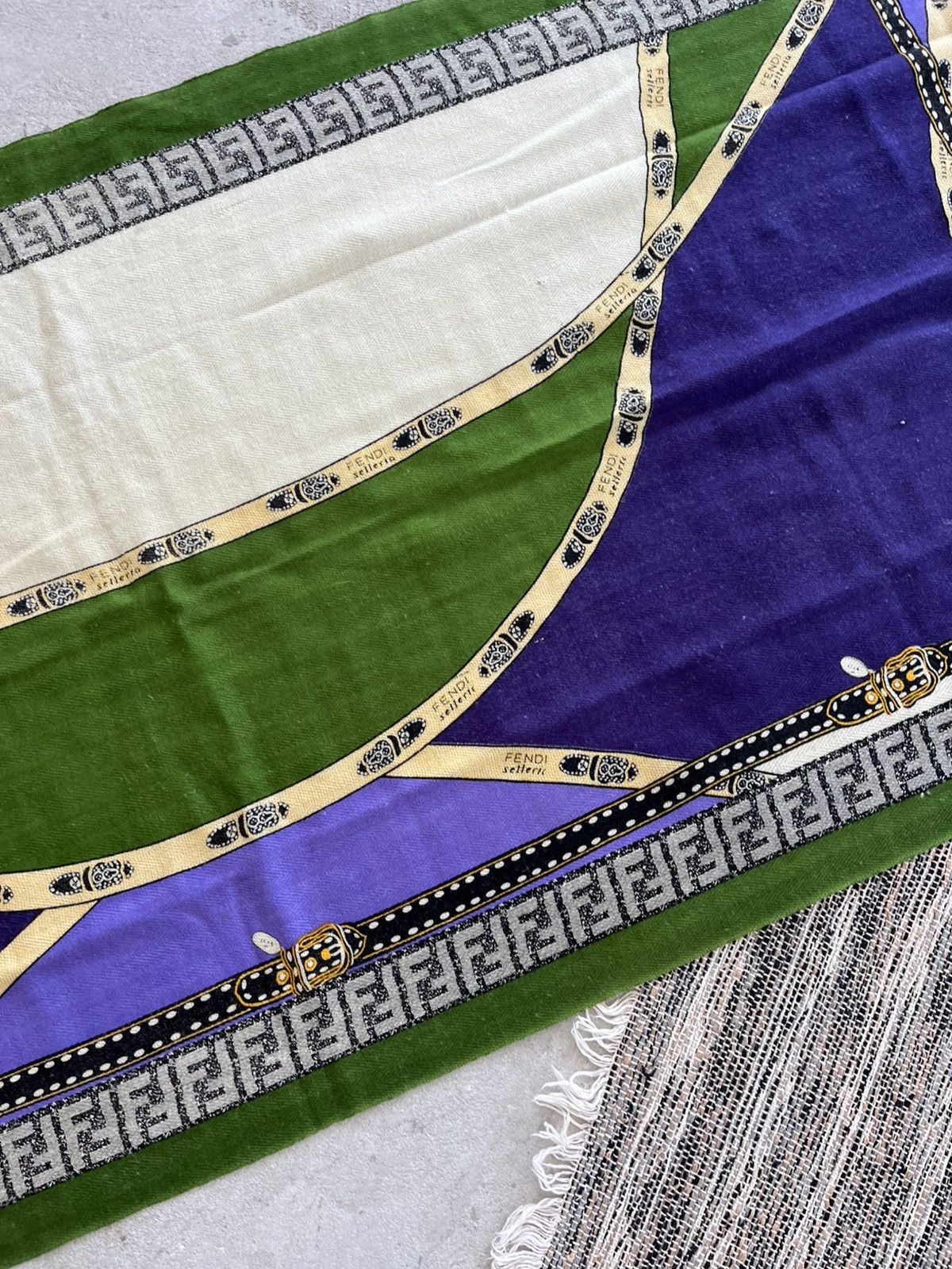 Fendi Rare 70s 80s Vintage Fendi Scarf Luxury Archive Y2K Size ONE SIZE - 9 Thumbnail
