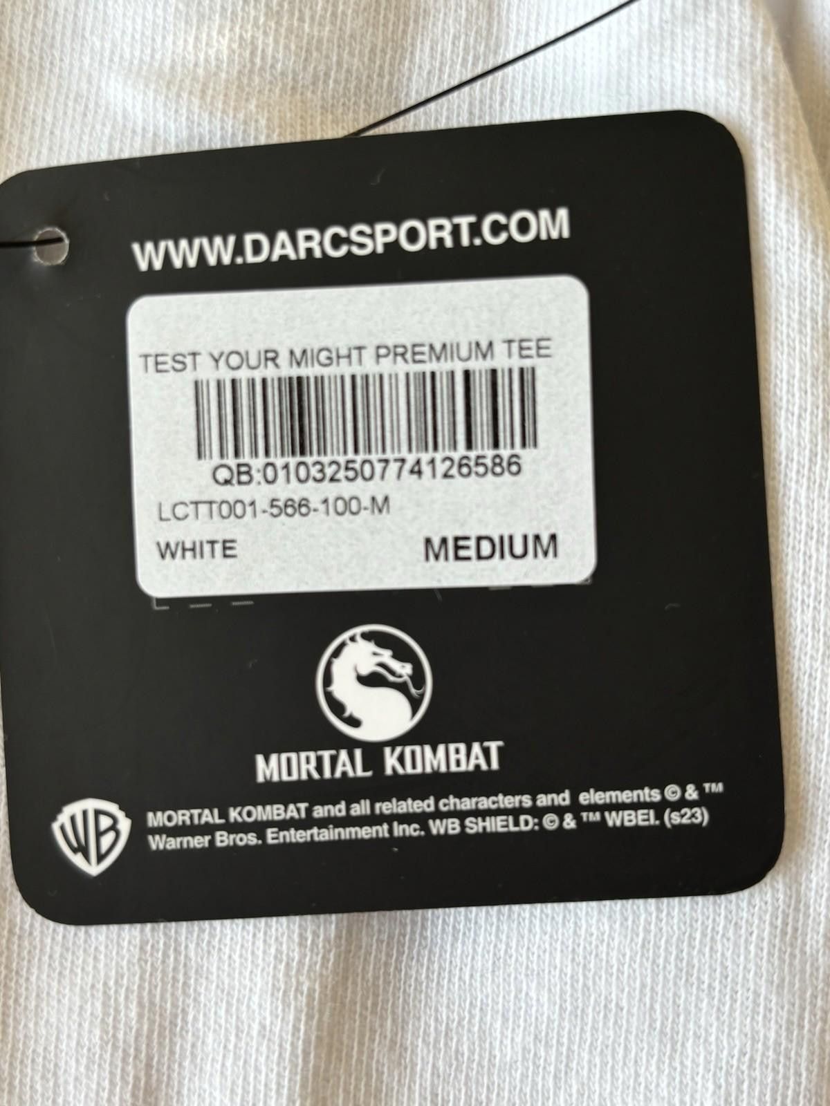 Darc Sport Darc Sport Mortal Kombat Collab Net White Tee Size US M / EU 48-50 / 2 - 4 Thumbnail