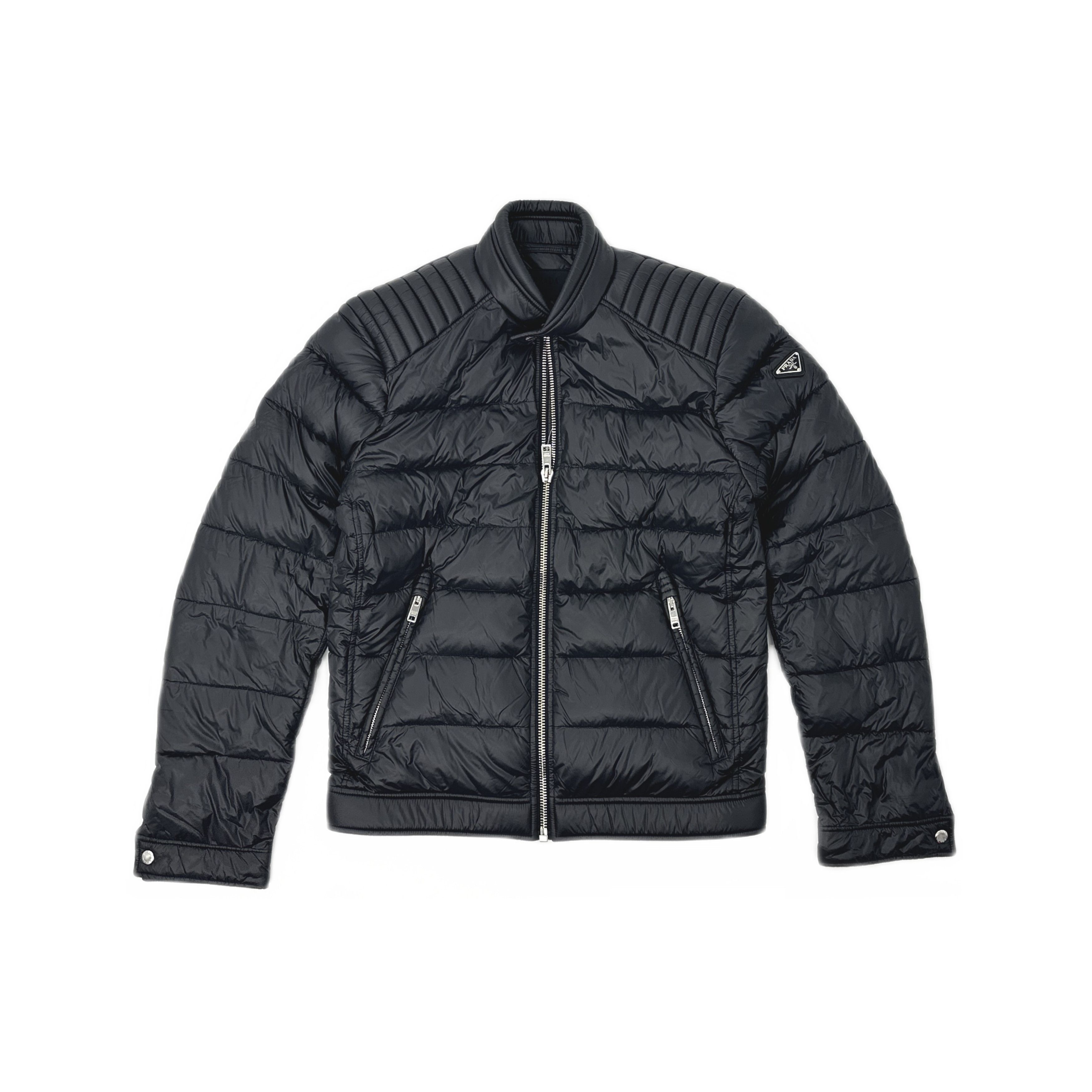 Prada Authentic PRADA Reversible Down Puffer Jacket Reflective 48 