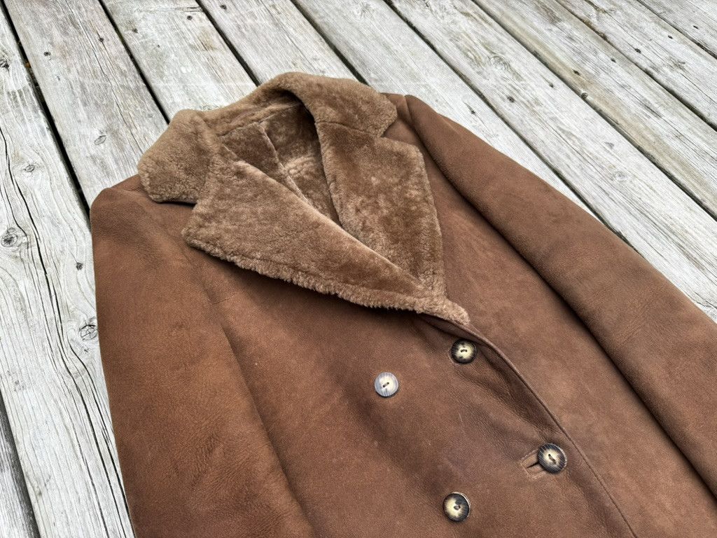 Vintage 1970s Sawyer of Napa Sheepskin Shearling Coat Size XL / US 12-14 / IT 48-50 - 5 Thumbnail