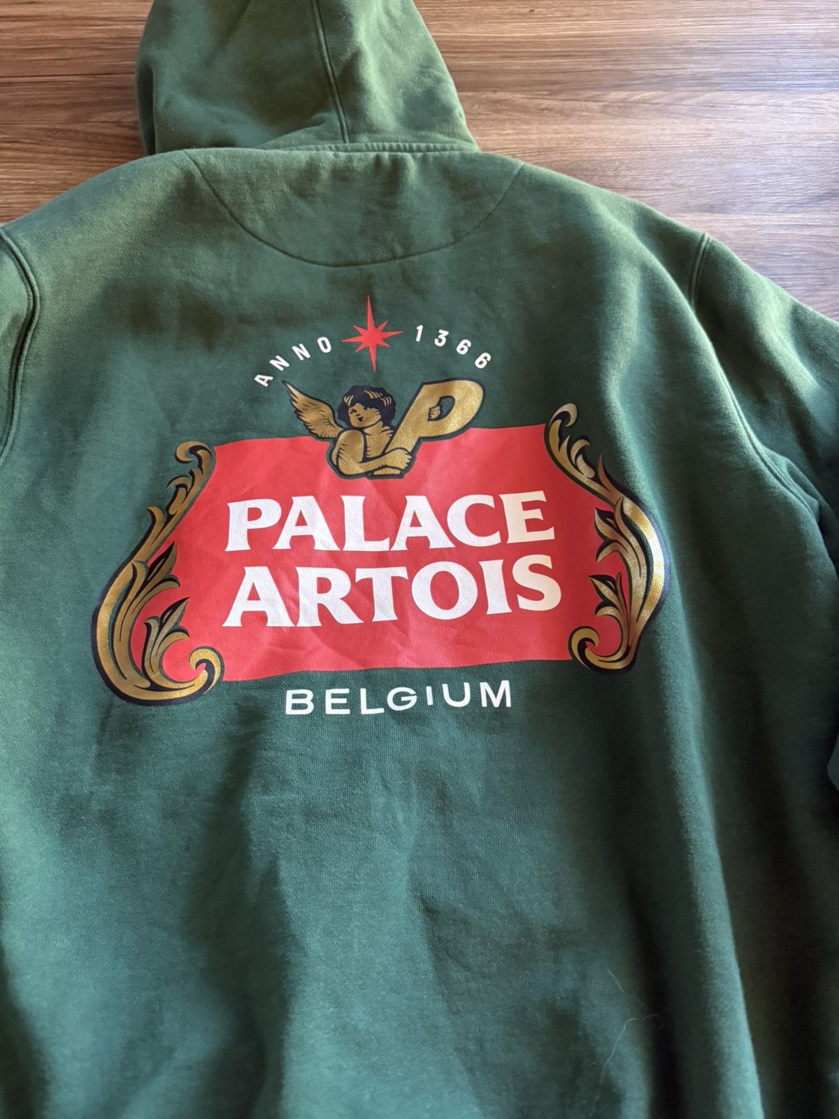 Palace Palace Stella Artois Hooded Sweatshirt Pine Green size Med Size US M / EU 48-50 / 2 - 6 Thumbnail