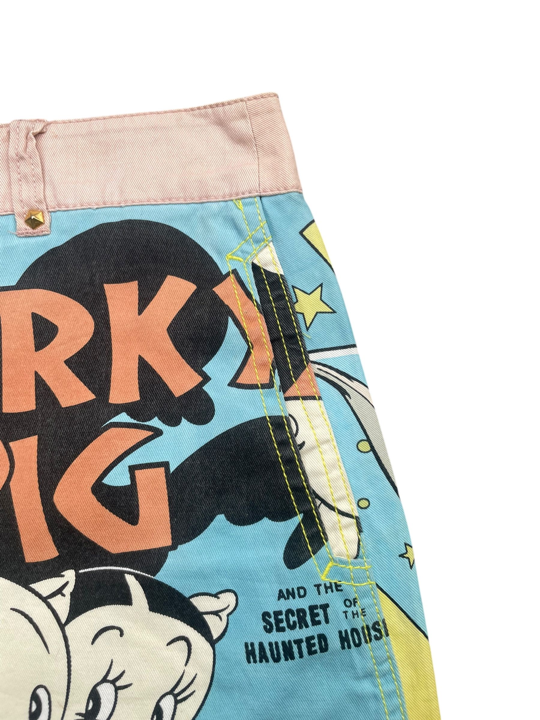 Warner Bros Looney Tunes x E Hyphen World Gallery AOP Skirt Size 31" - 4 Thumbnail