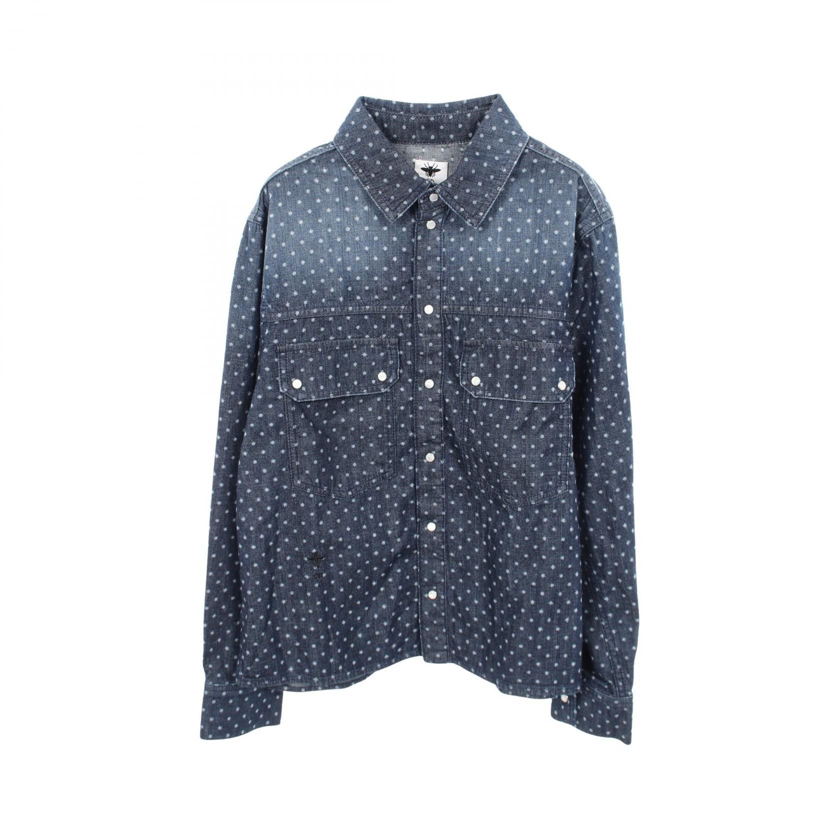Dior Dior Dior BEE Embroidery Dot Cotton Top Textile Tops DUTY FREE for USA Size ONE SIZE - 1 Thumbnail
