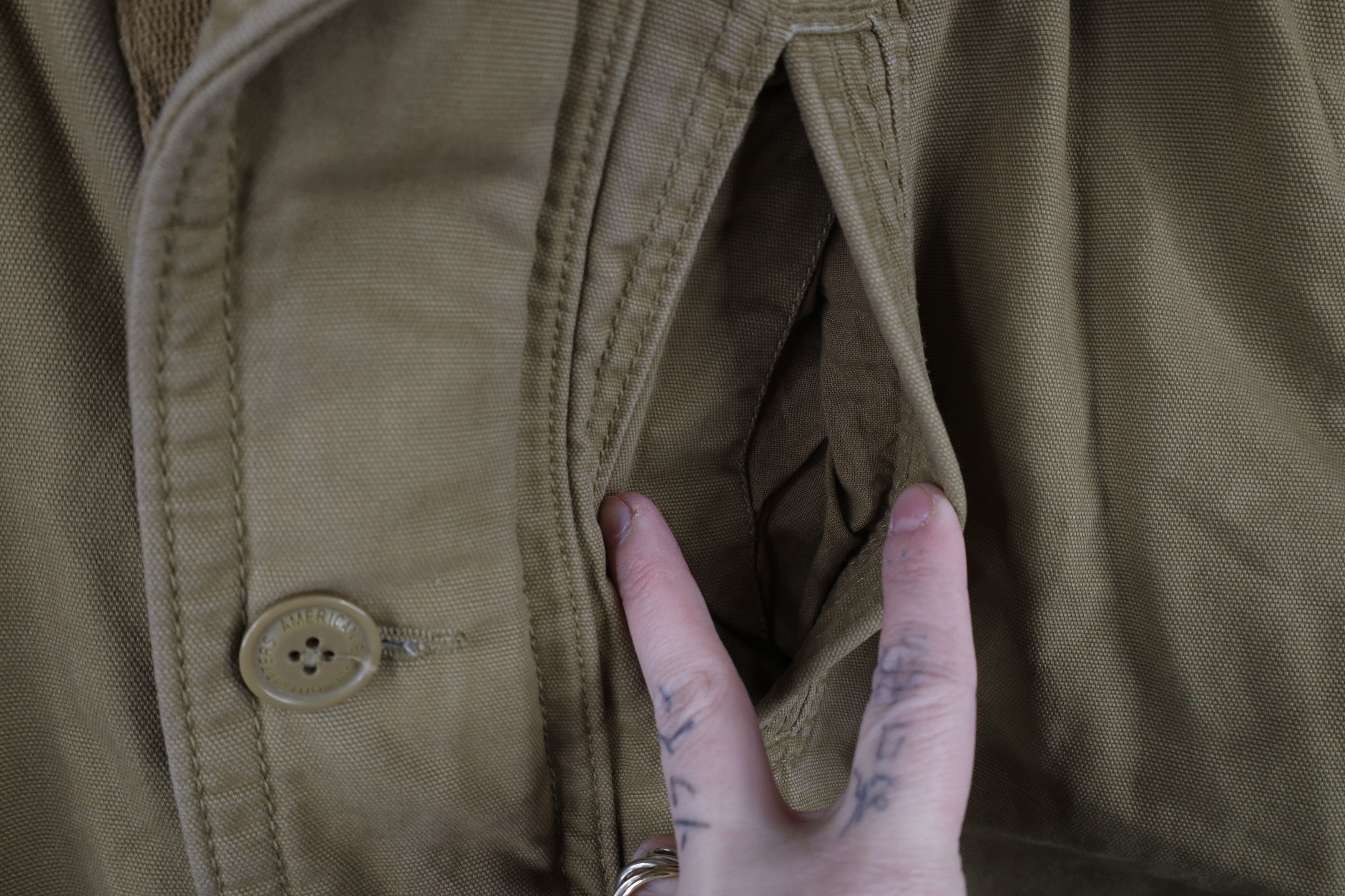 American Eagle Outfitters × Vintage Vintage Y2K American Eagle Outfitters Canvas Field Jacket Size US M / EU 48-50 / 2 - 6 Thumbnail