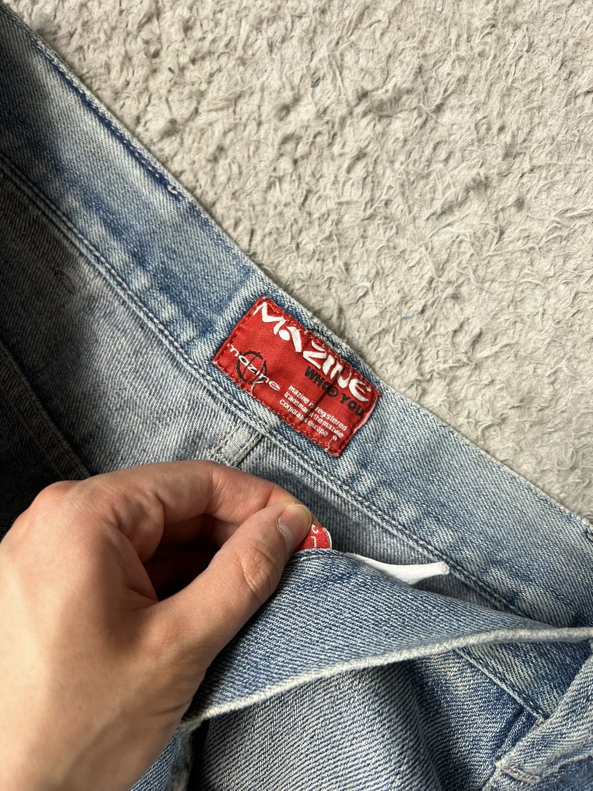 Vintage Baggy Shorts Mazine Hip Hop Rap Vintage Jeans Size US 34 / EU 50 - 2 Thumbnail