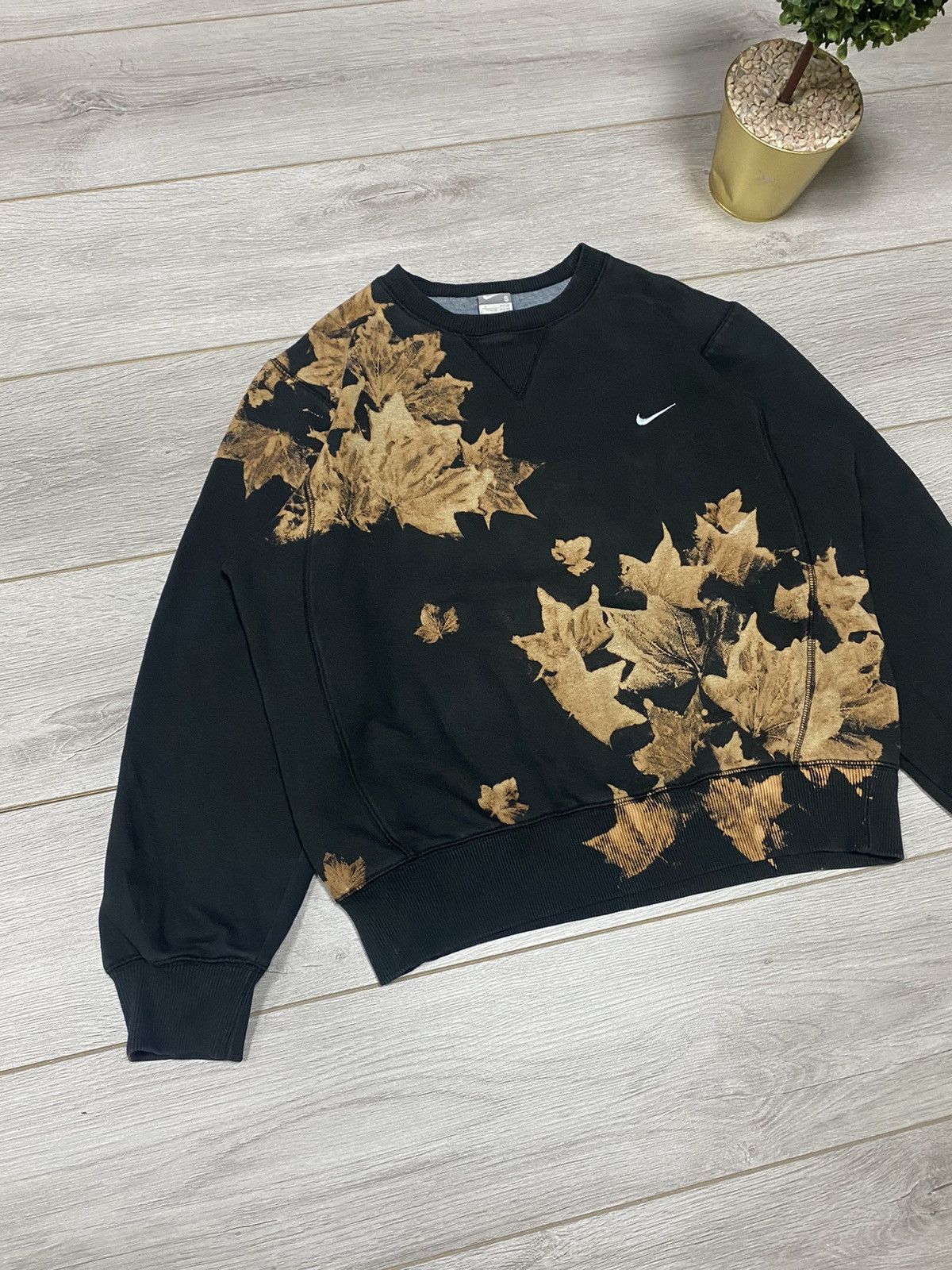 Nike Nike 🍁 vintage leaves sweatshirt custom Size US S / EU 44-46 / 1 - 8 Thumbnail
