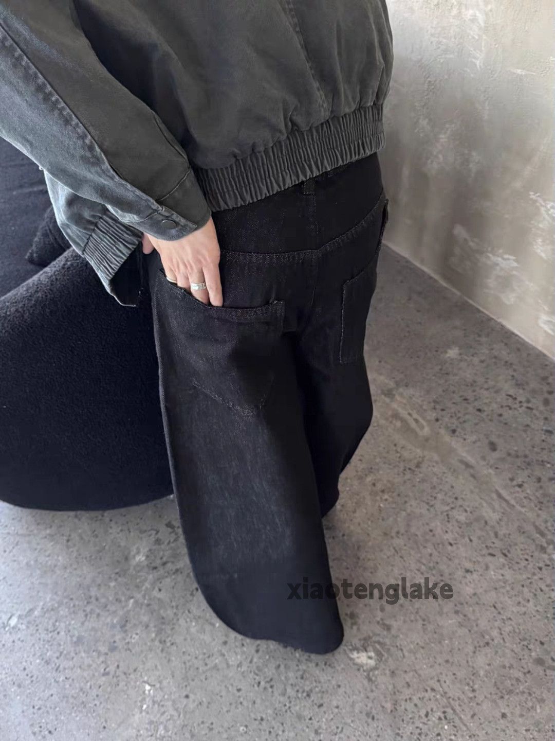 xtl vintage loose baggy skate hiphop patchwork jeans