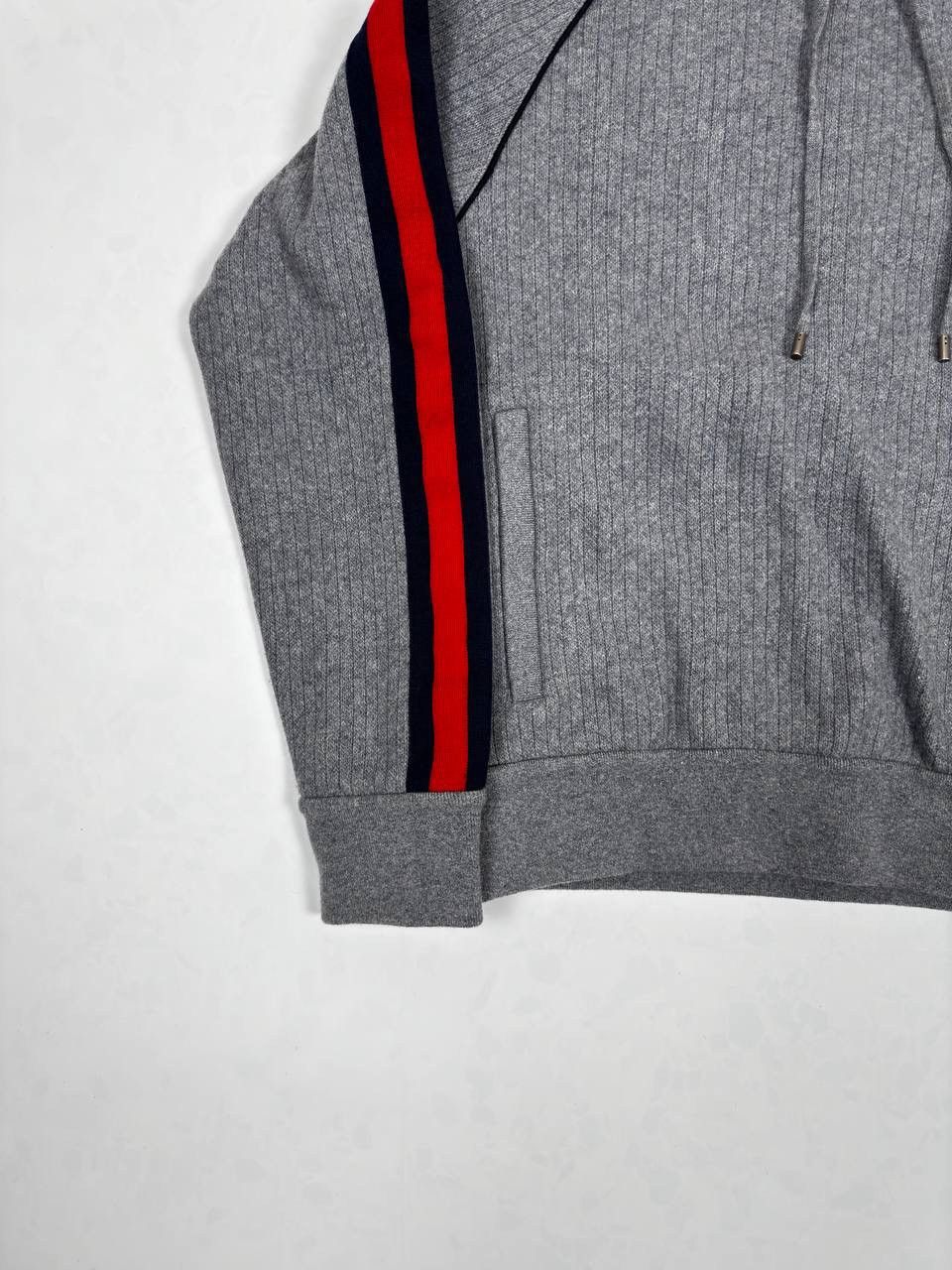 Gucci Gucci Web Cashmere Knit Hoodie Size US M / EU 48-50 / 2 - 4 Thumbnail