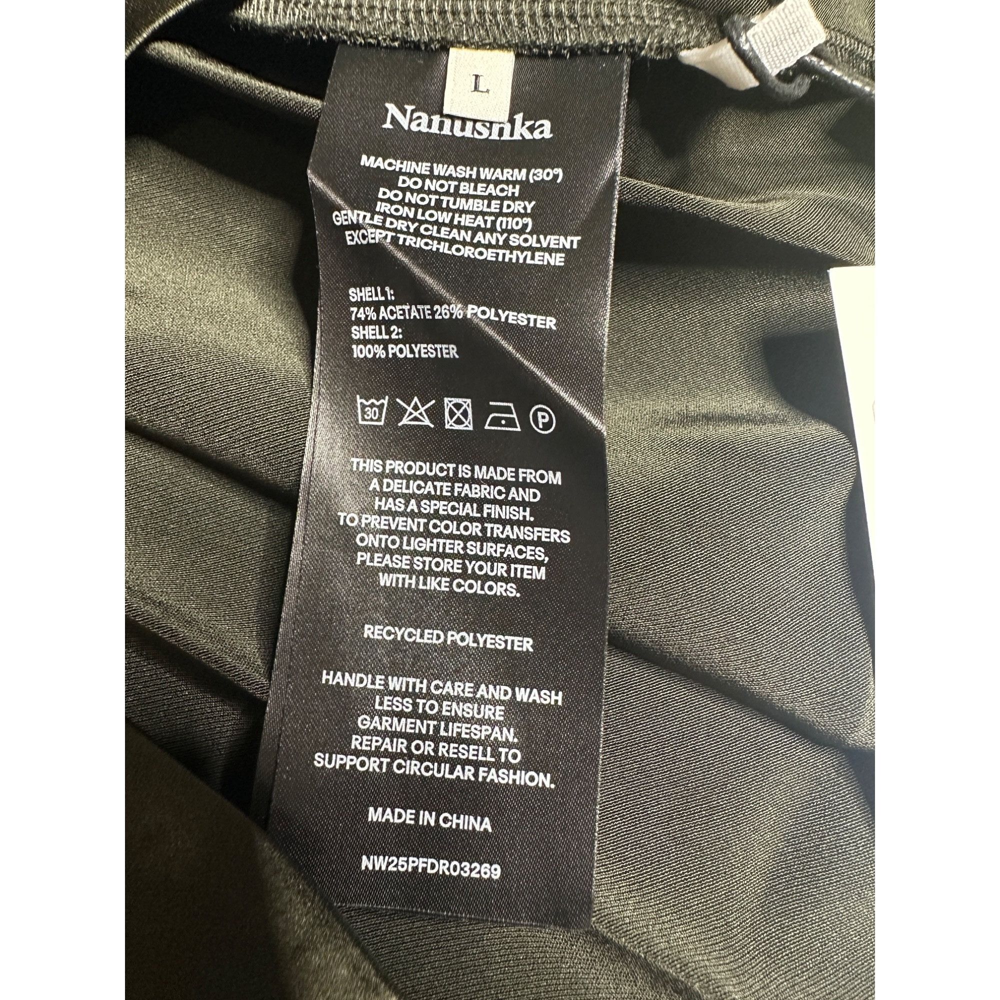 Nanushka Nanushka Heceta Mesh Jersey & Slip Satin Fabric Blocked Min Size L / US 10 / IT 46 - 12 Thumbnail