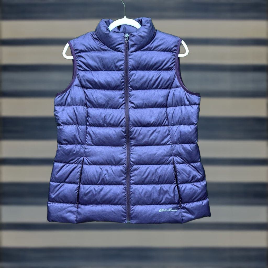 Eddie Bauer Eddie Bauer Vest Womens Large Purple Puffer Down First Ascent Storm 800 Packable Size L / US 10 / IT 46 - 1 Thumbnail