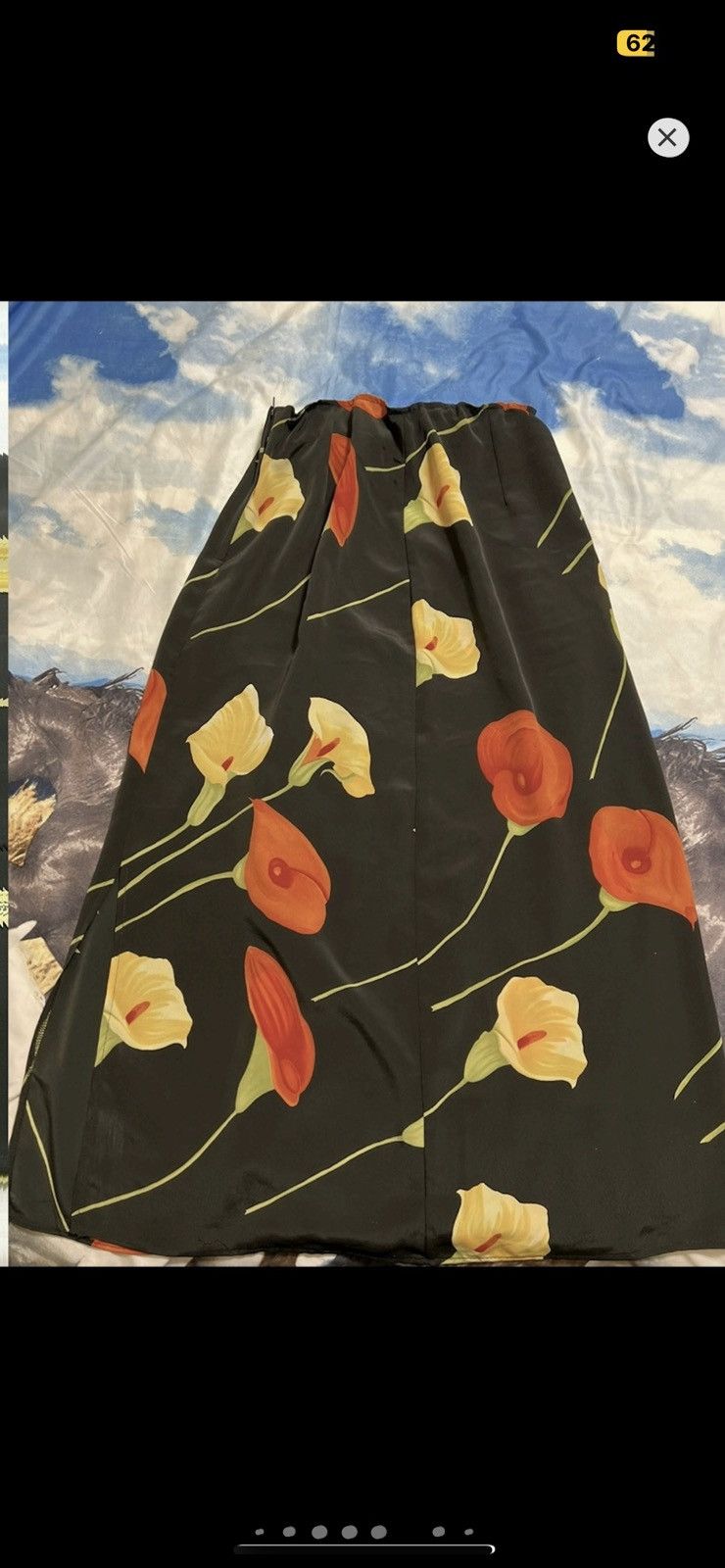 DKNY ***FINAL DROP***RARE 90s DKNY FLORAL MAXI SKIRT 24-27 Size 27" / US 4 / IT 40 - 8 Thumbnail