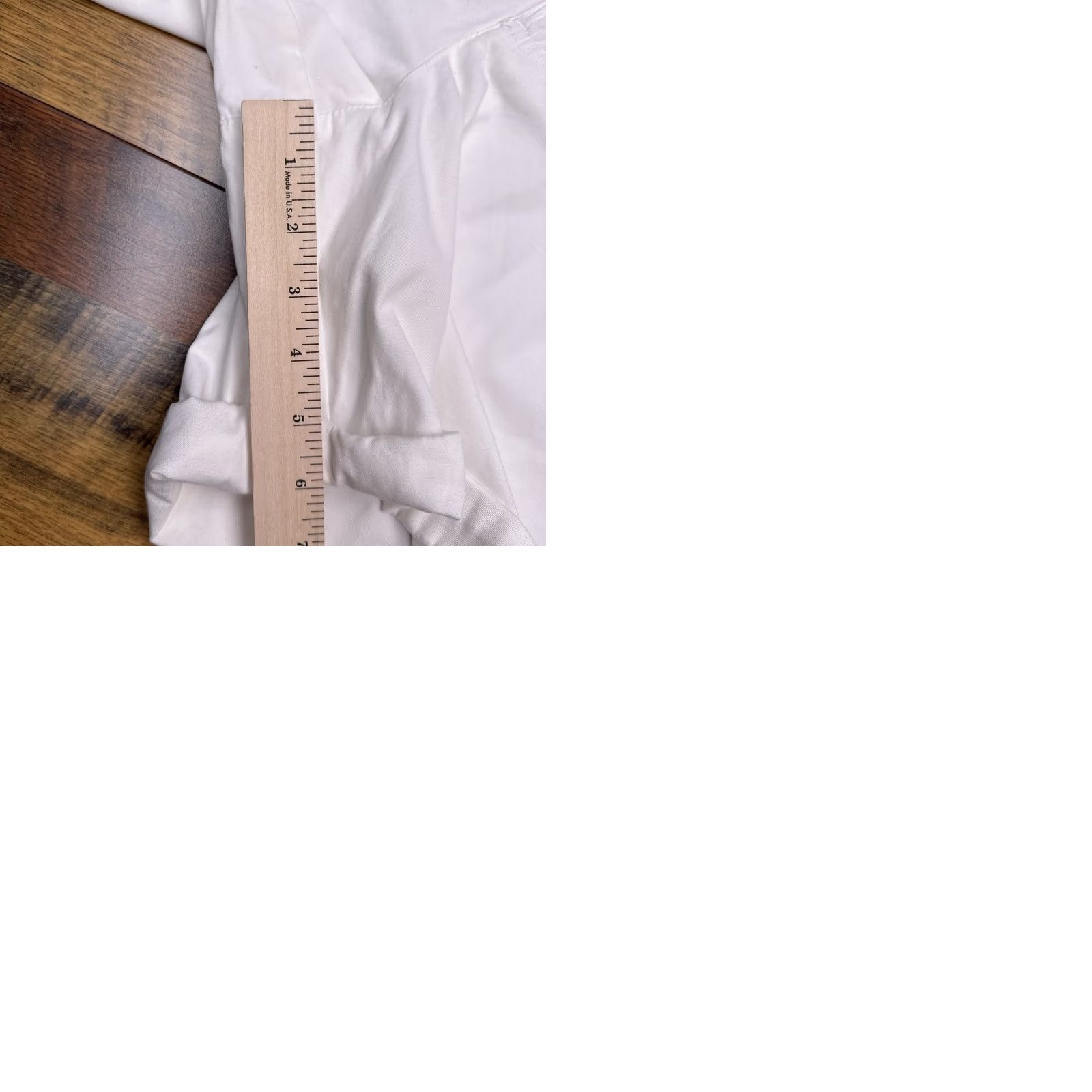 Vintage White Stag Bermuda Shorts Womens 14 White Cuffed Knit 100% Cotton Regular Rise 6in Inseam Block Pocket Summer Beach Casual Travel Womens Size 36" / US 14 / IT 50 - 9 Thumbnail
